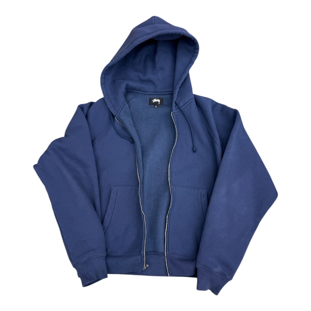 STUSSY ZIP UP WORKWEAR HOODIE - DARK BLUE – VDTX