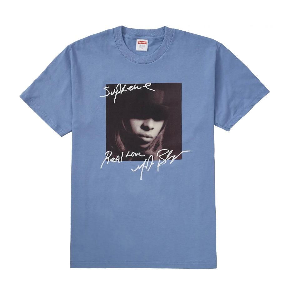 SUPREME MARY J BLIGE TEE BLUE