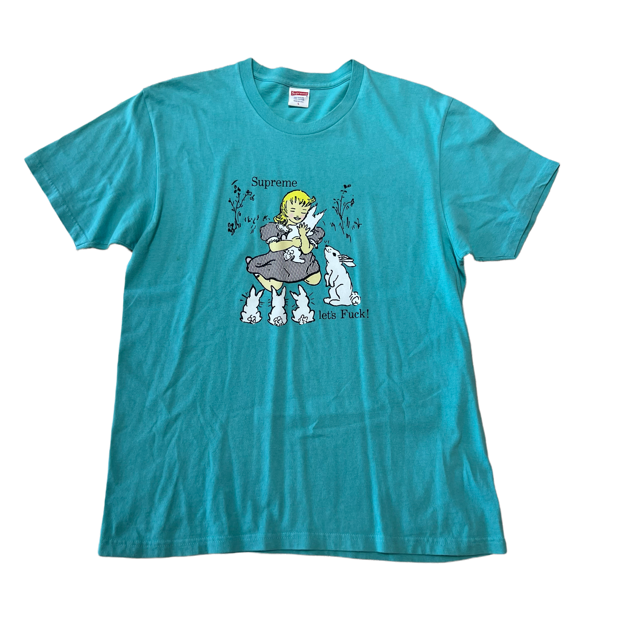 SUPREME LETS FUCK TEE - TEAL – VDTX