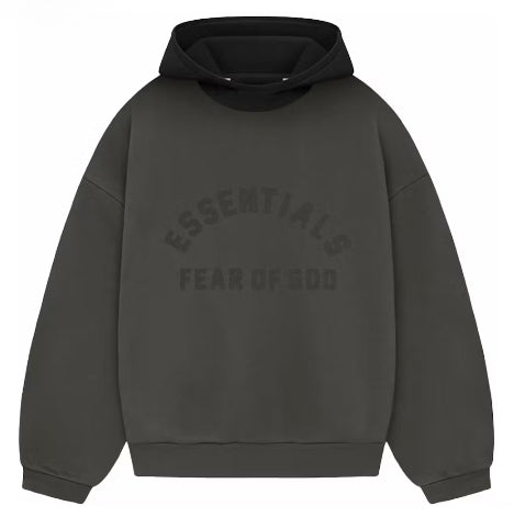 ESSENTIALS FEAR OF GOD NYLON HOOD HOODIE “JET BLACK”
