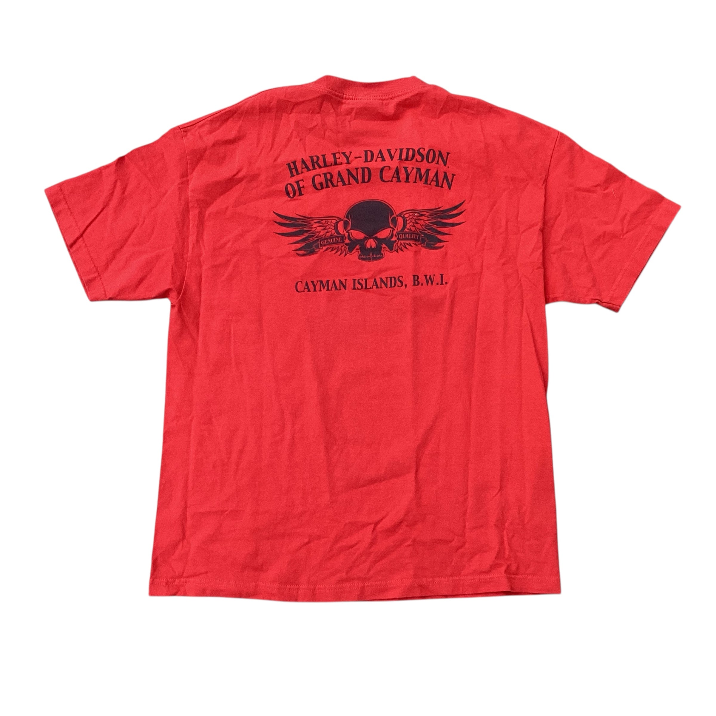 Y2K HARLEY DAVIDSON RED SKULL TEE