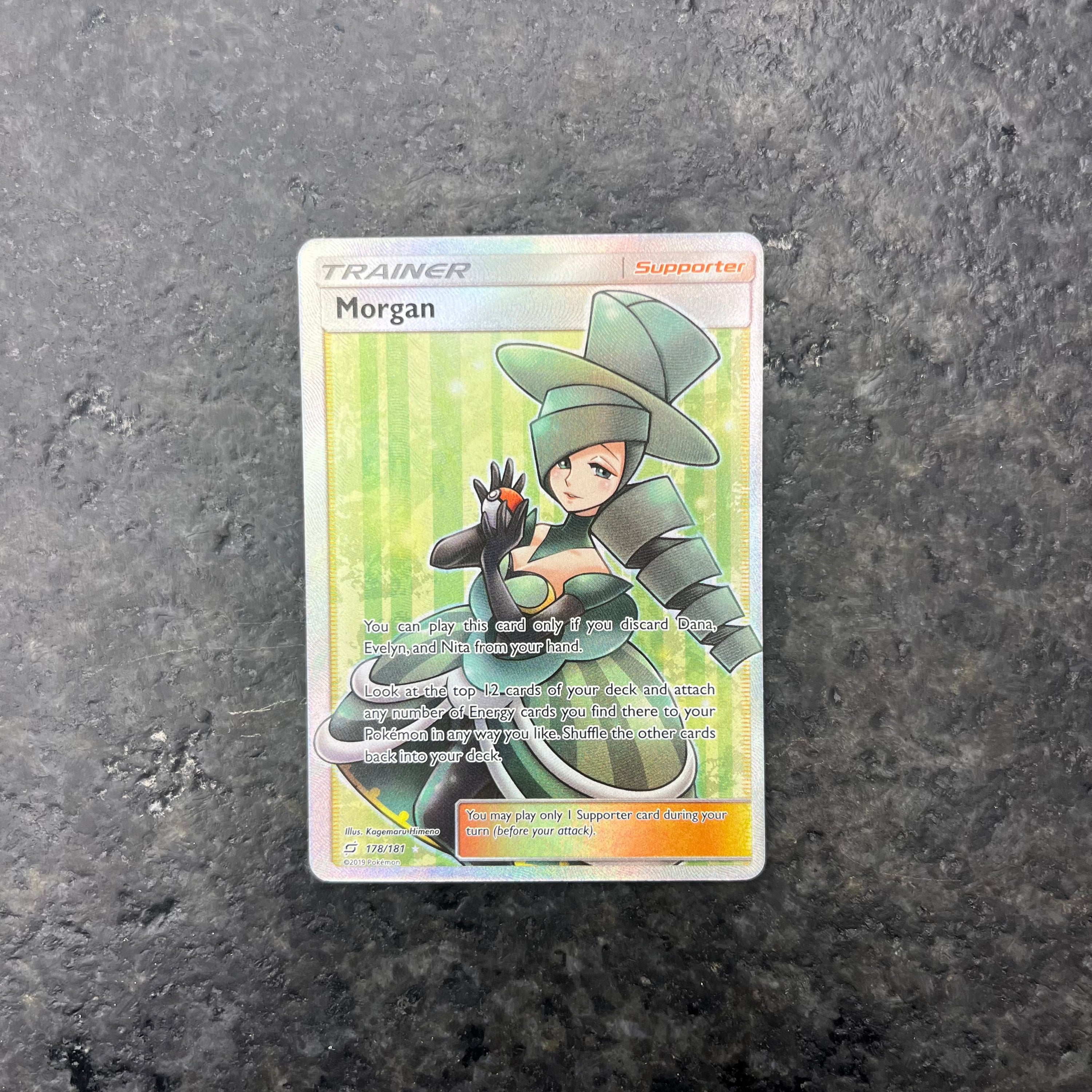 MORGAN TRAINER TEAM UP FULL ART 178/181 (NM)