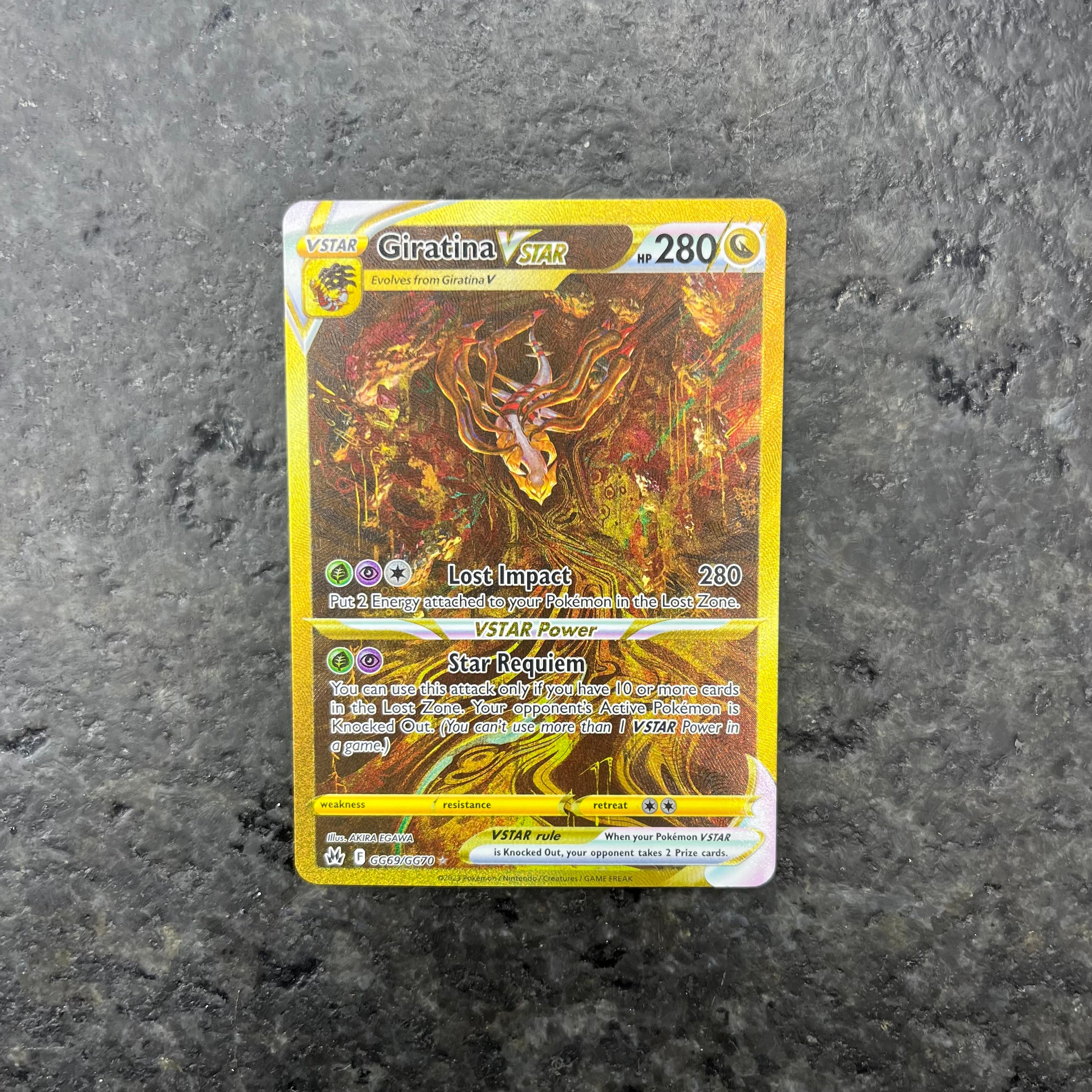 GIRATINA VSTAR CROWN ZENITH ALT ART GG69/GG70 (NM)