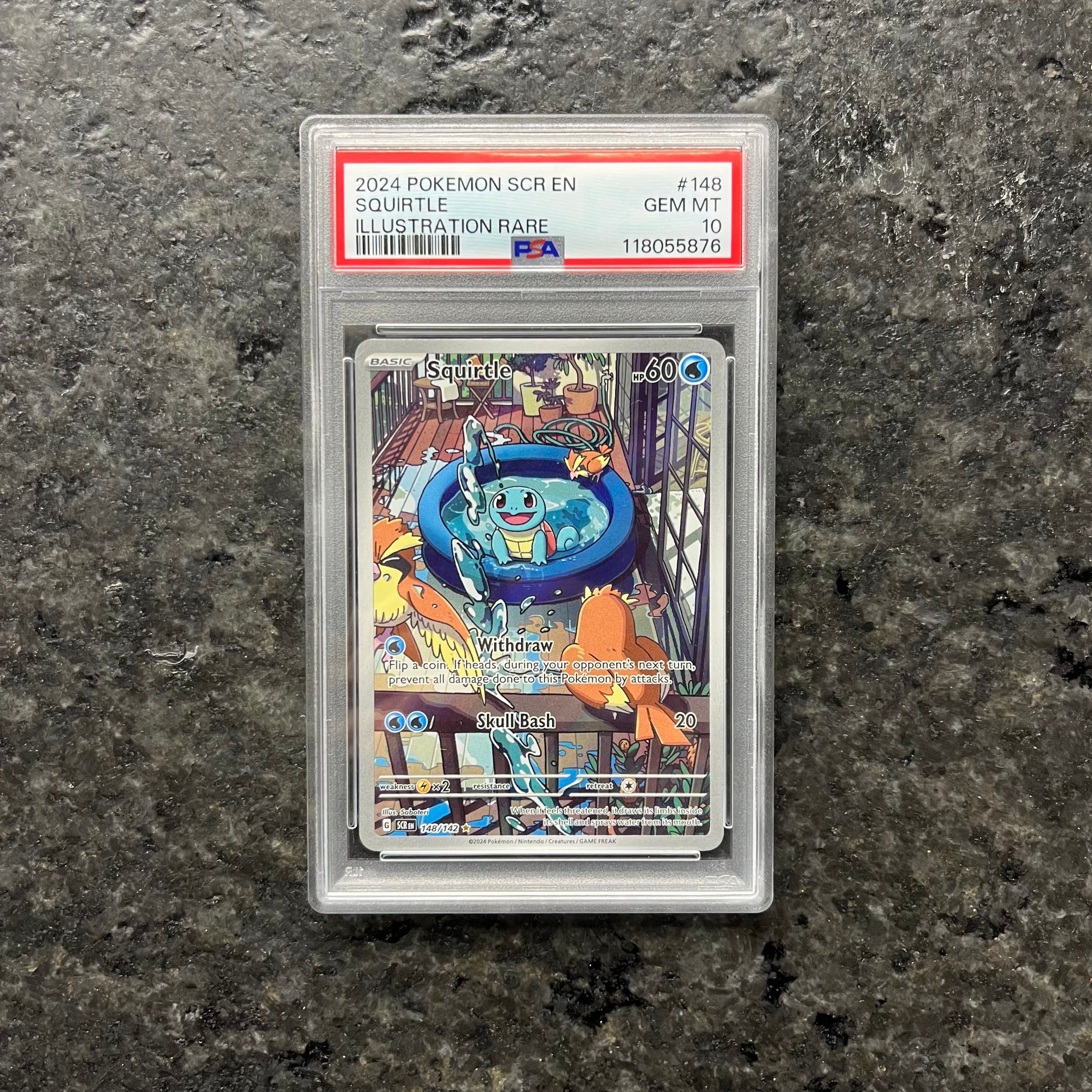 SQUIRTLE STELLAR CROWN SIR 148/142 PSA 10