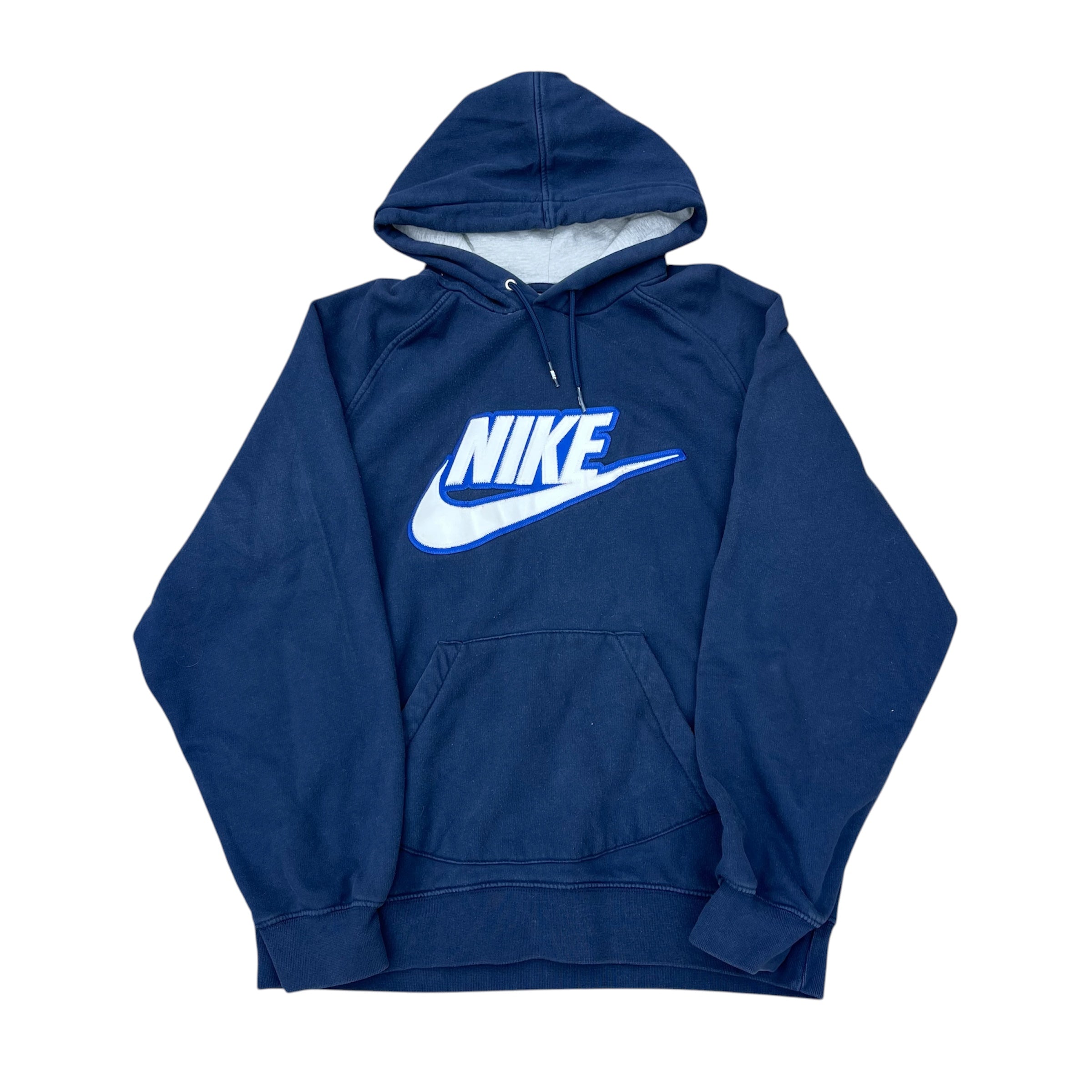 NIKE VINTAGE NAVY BLUE LOGO HOODIE