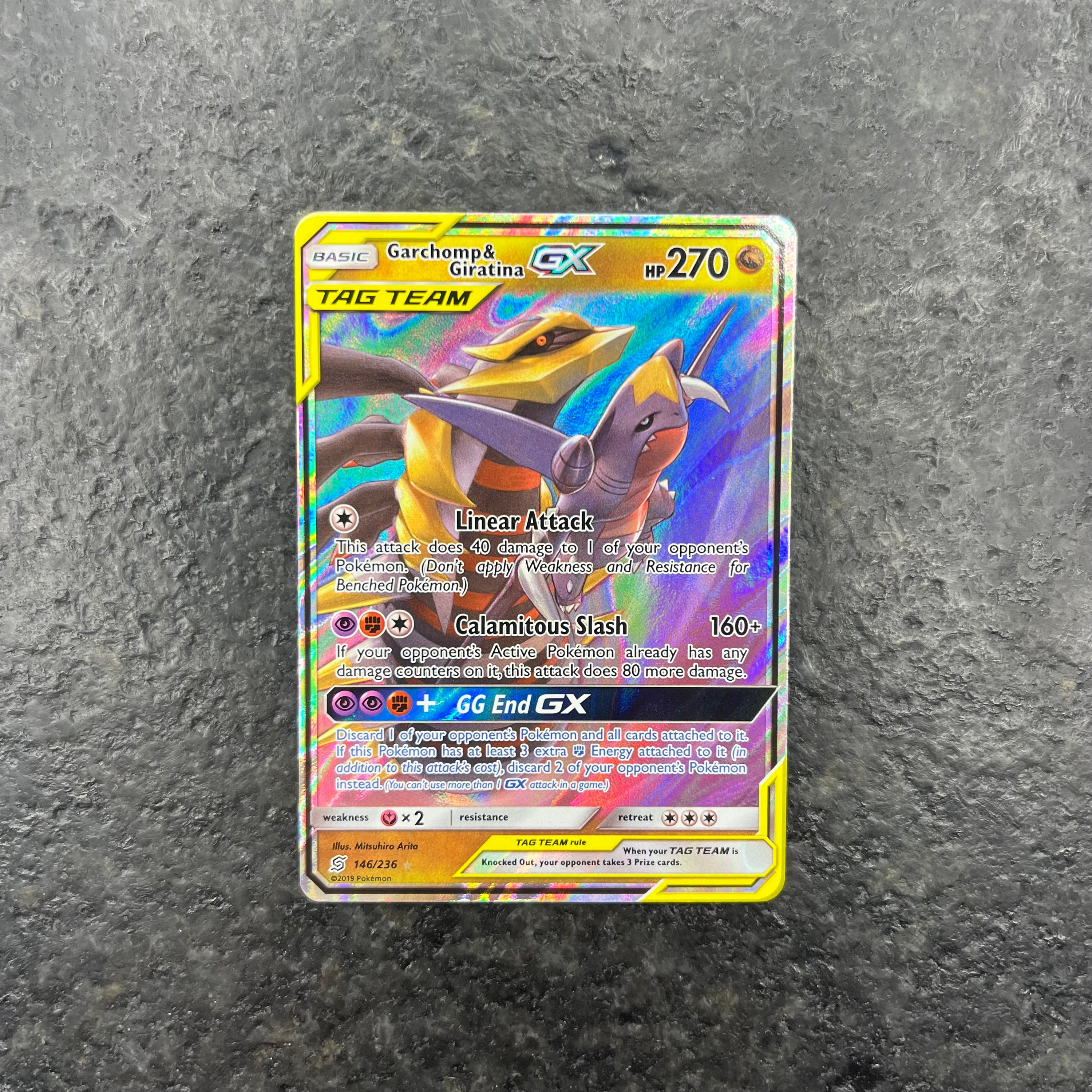GARCHOMP & GIRATINA GX TAG TEAM 146/236 (VLP)