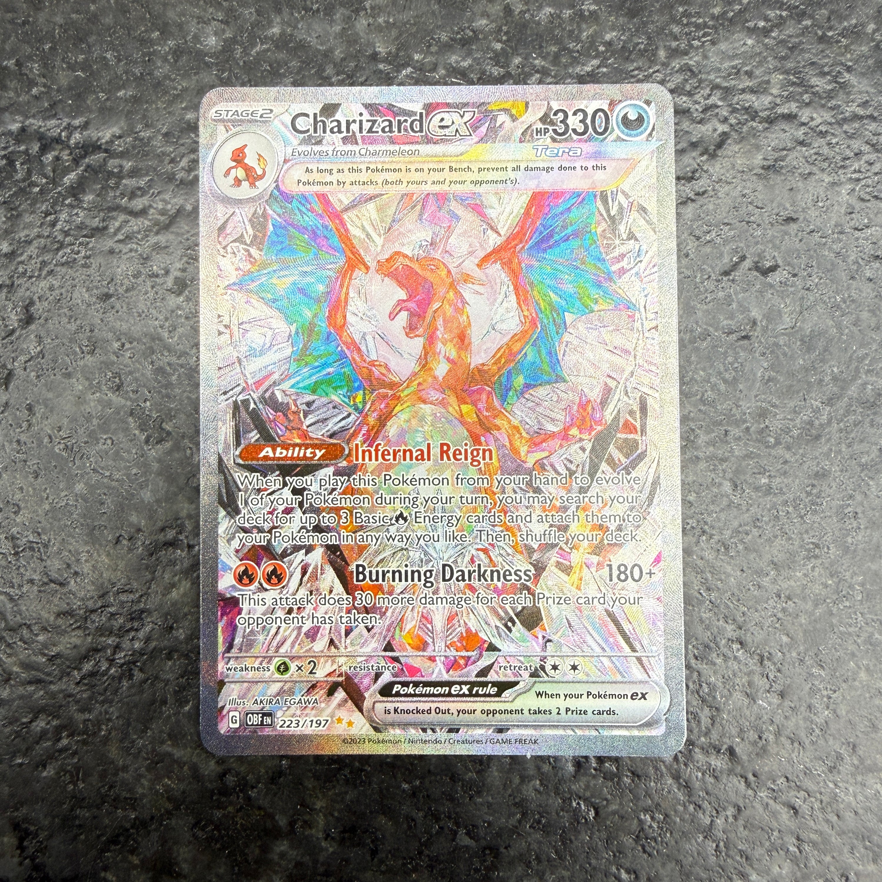 CHARIZARD EX OBSIDIAN FLAMES SIR 223/197 (NM)