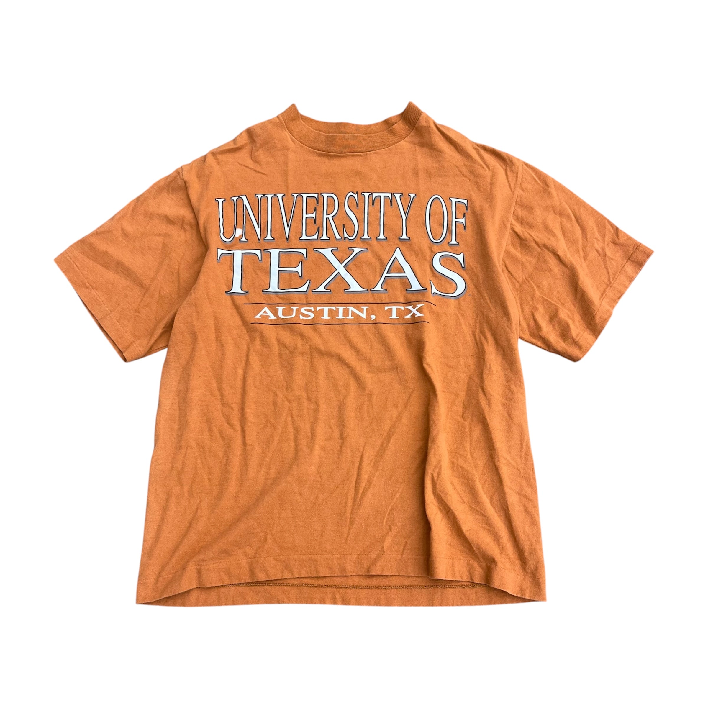 VINTAGE UNIVERSITY OF TEXAS ORANGE TEE