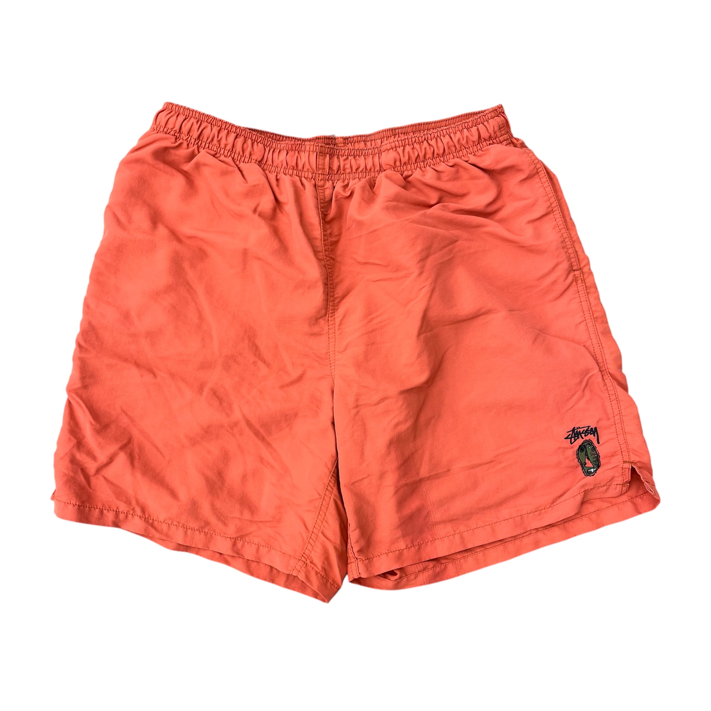 STUSSY TRIBAL LOGO ORANGE SHORTS