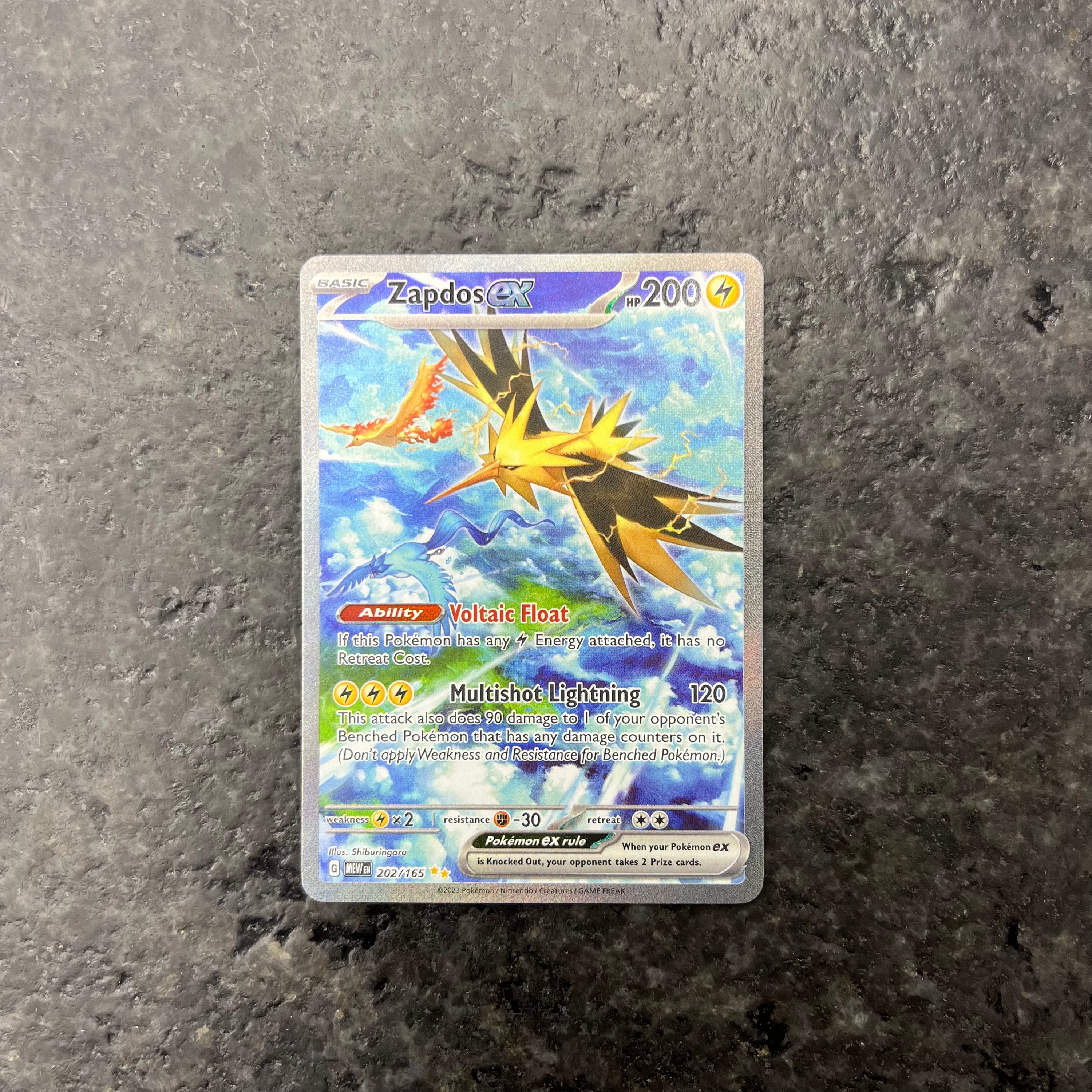 ZAPDOS EX 151 ALT ART 202/165 (NM)