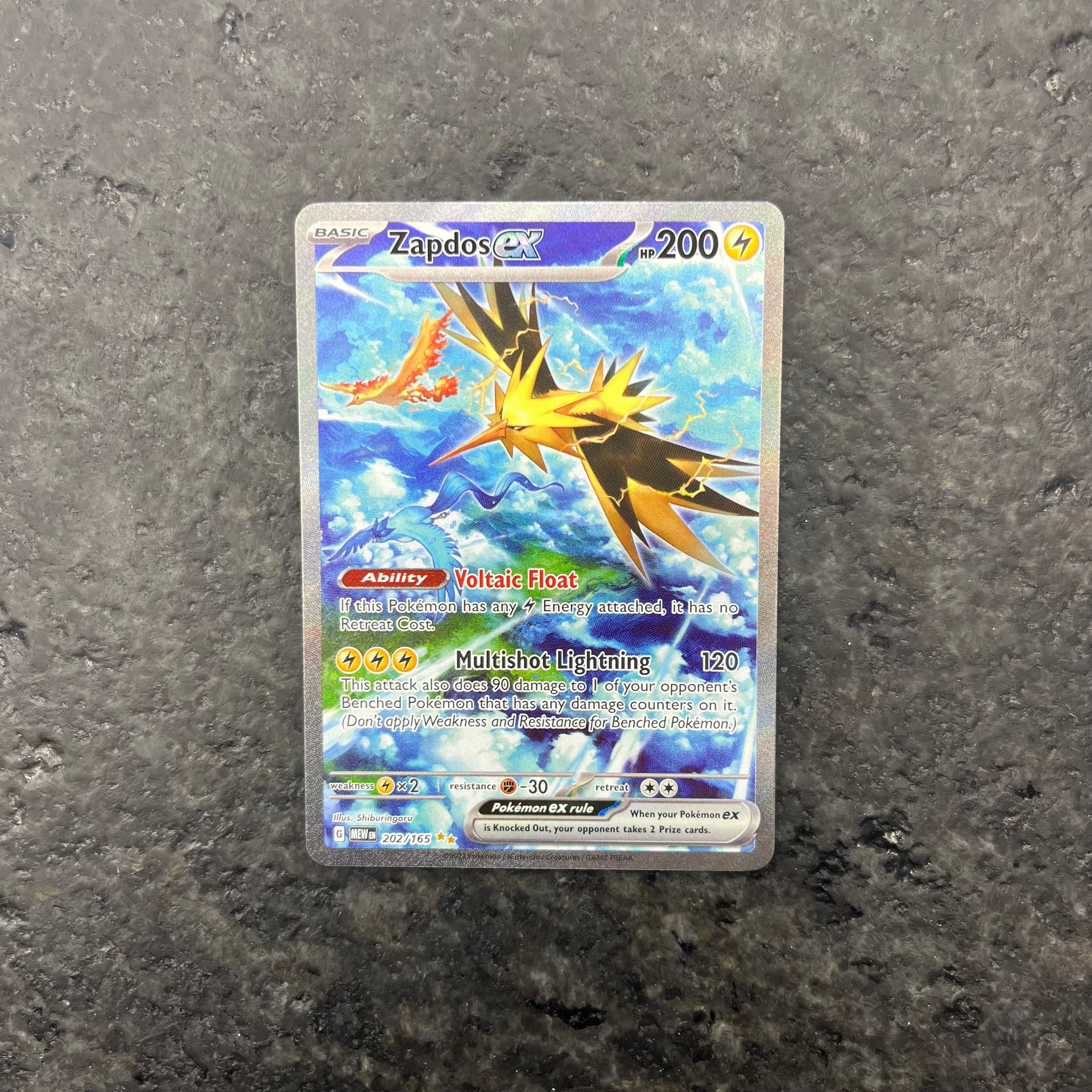 ZAPDOS EX 151 SIR 202/165 (NM)