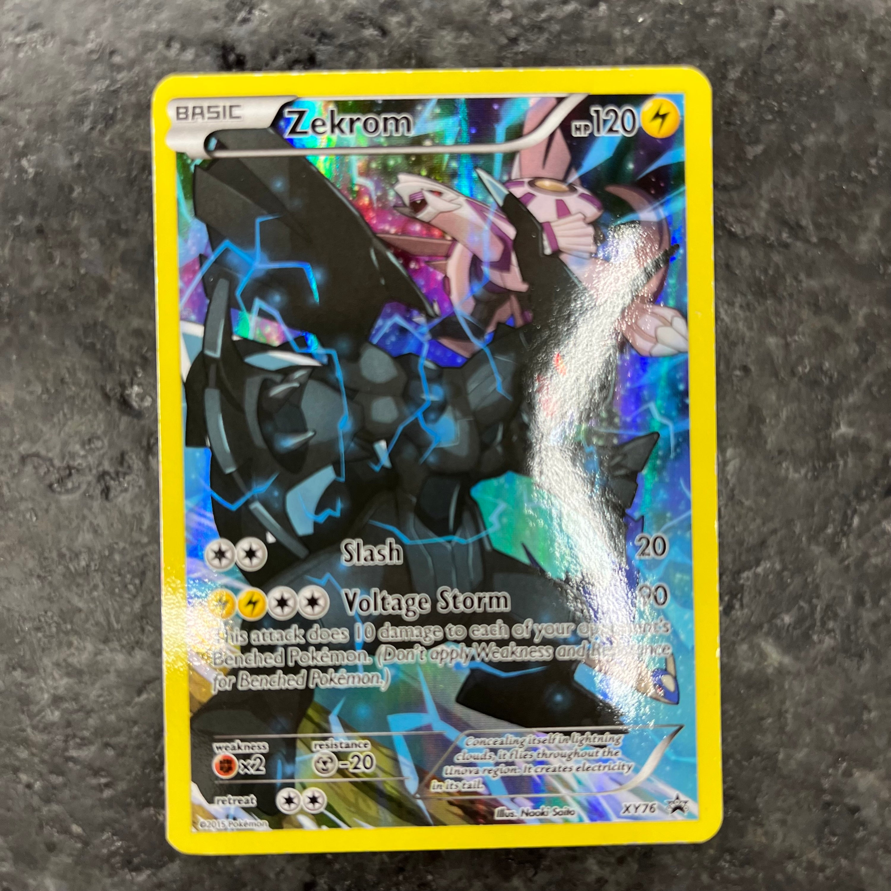 ZEKROM FULL ART PROMO XY76 (LP)