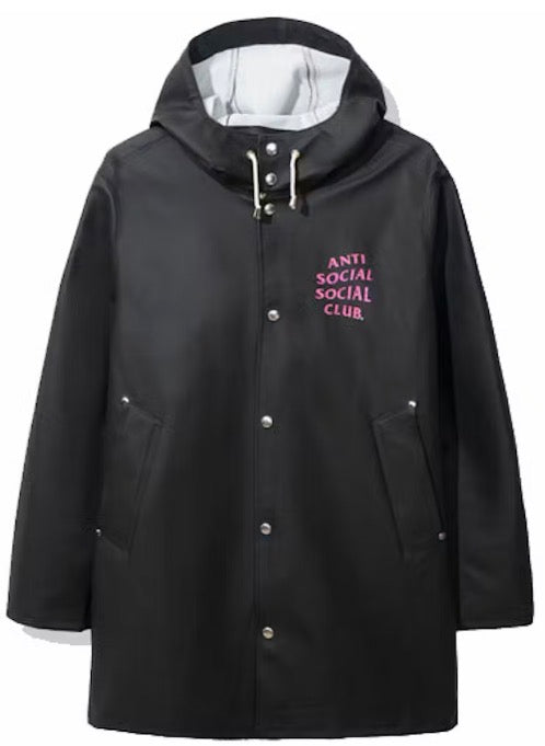 ANTI SOCIAL SOCIAL CLUB X STUTTERHEIM RAINCOAT “BLACK”