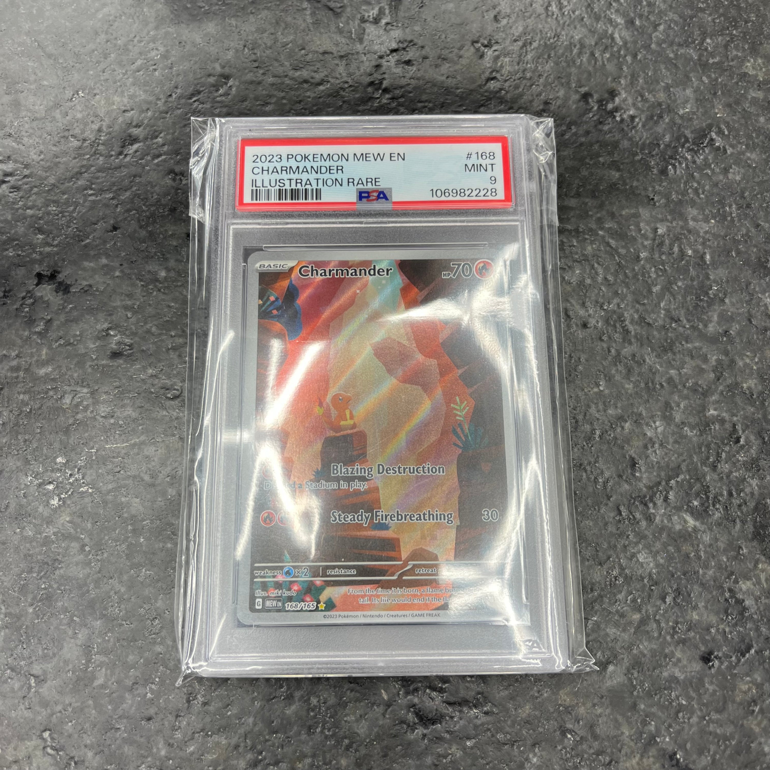 PSA 9 CHARMANDER SCARLET AND VIOLET 151 SIR 168/165