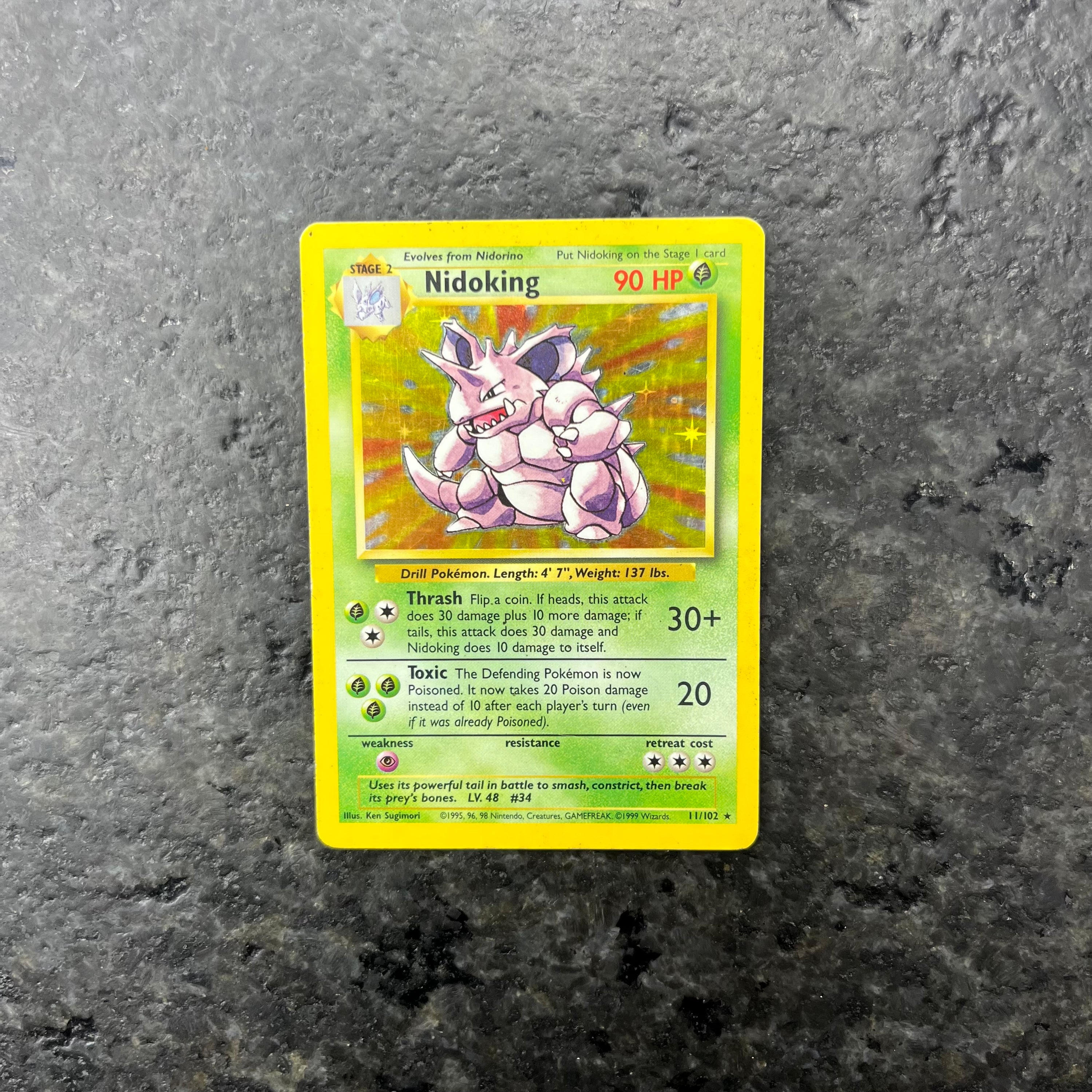 NIDOKING BASE SET HOLO 11/102 (MP)