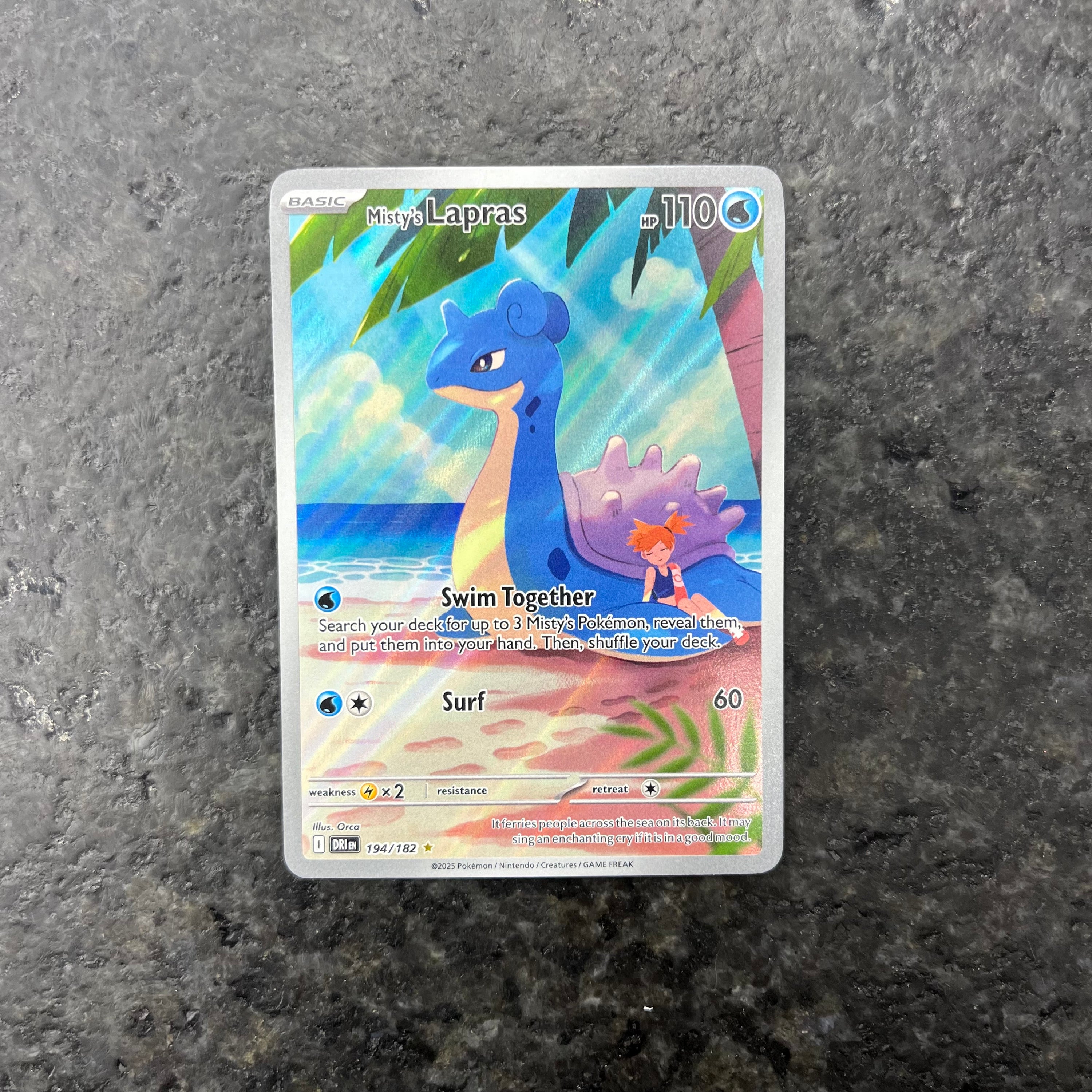 MISTY’S LAPRAS ALT ART 194/182 (NM)