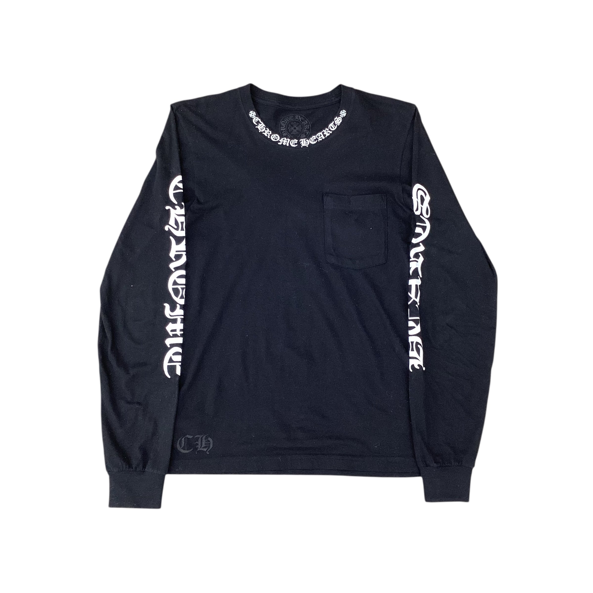 CHROME HEARTS VINTAGE NECK PRINT LONGSLEEVE