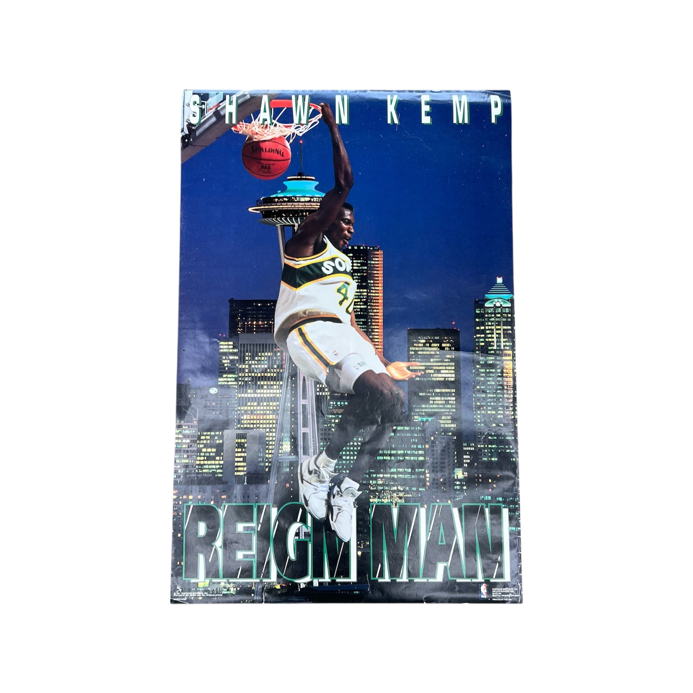 90S SHAWN KEMP REIGN MAN POSTER