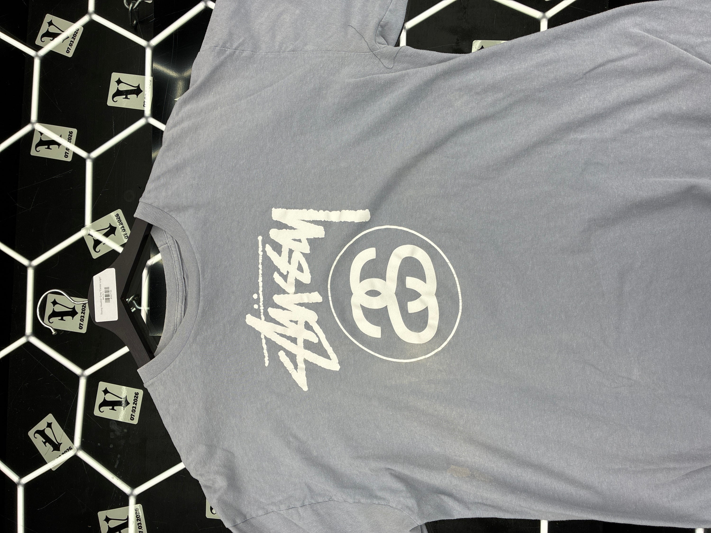 Stussy Heather Grey “Center Logo”