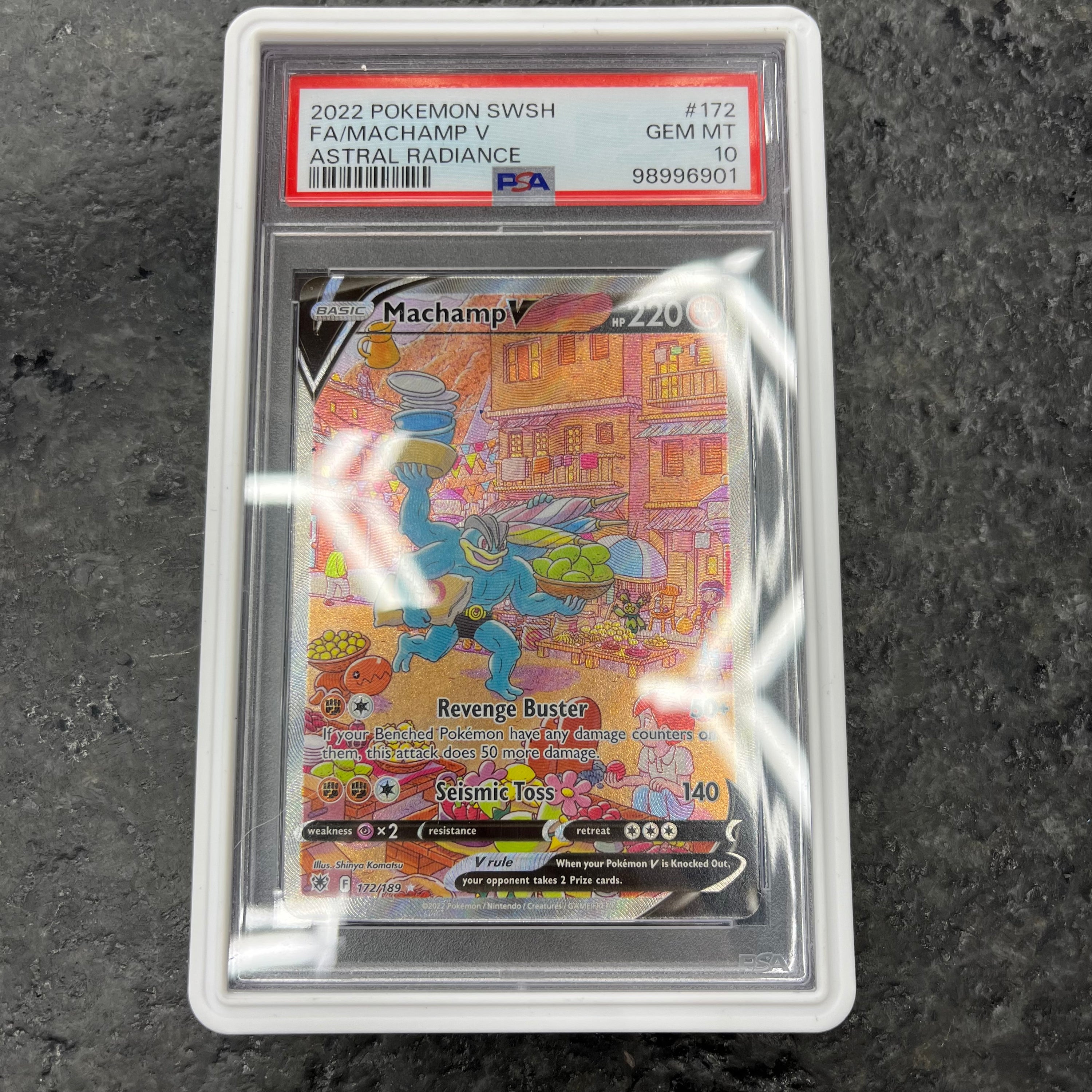 PSA 10 MACHAMP V ALTERNATE FULL ART ASTRAL RADIANCE 172/189