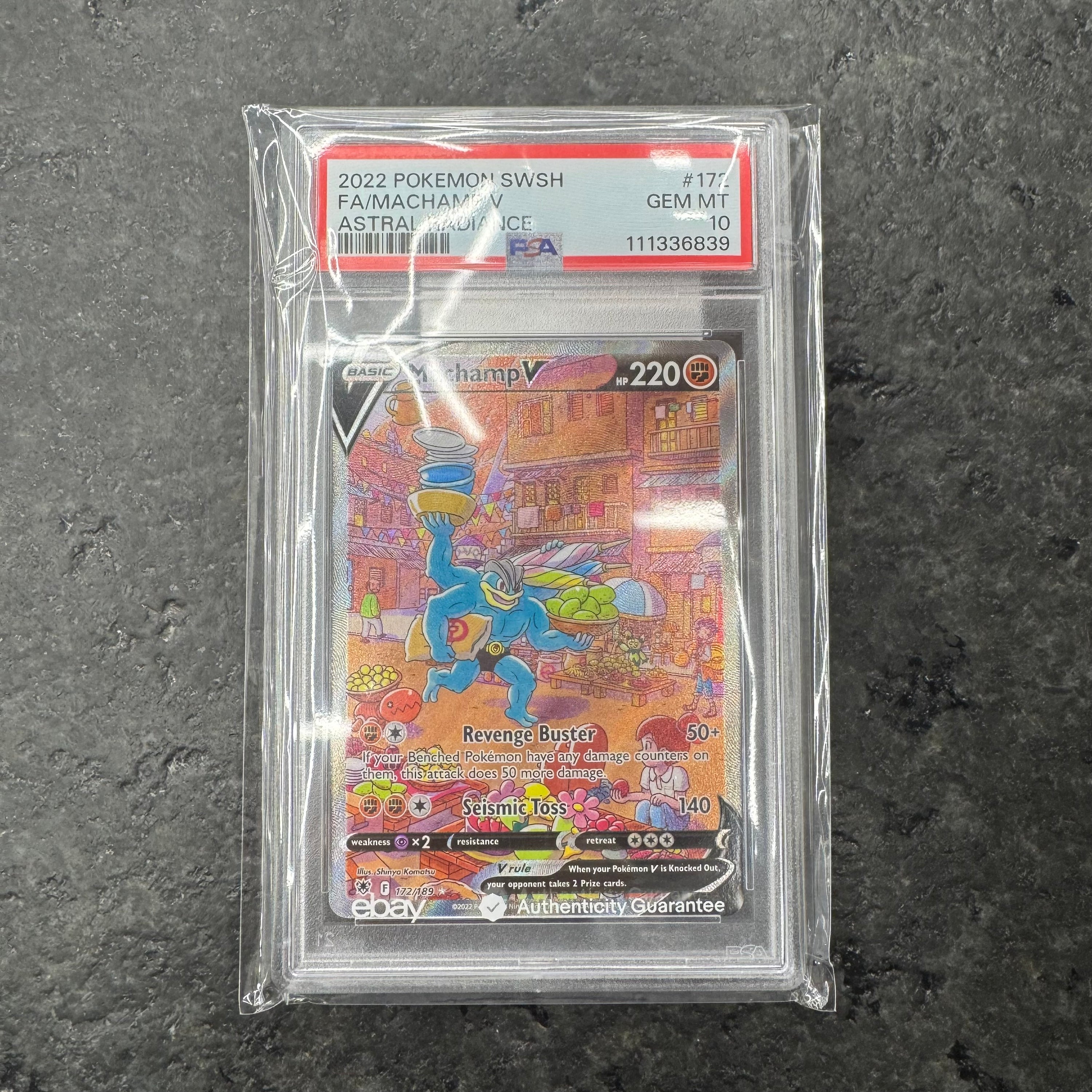 MACHAMP V ALT ART 172/189 PSA 10
