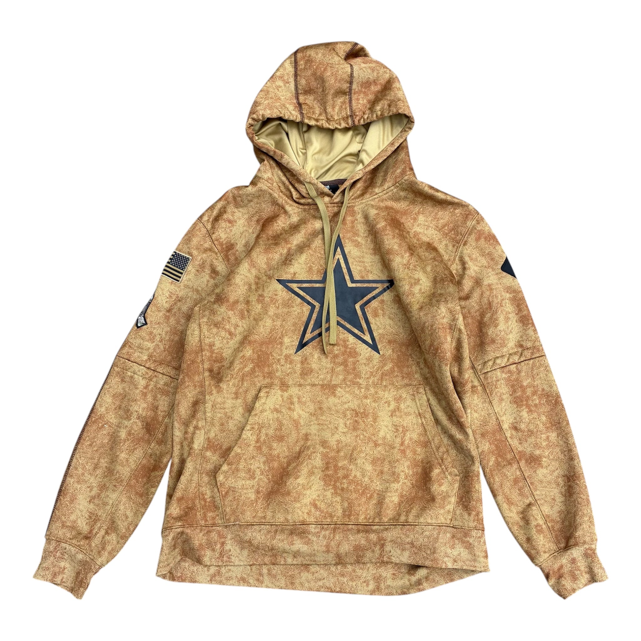 Y2K DALLAS COWBOYS CAMO USA PATCH HOODIE