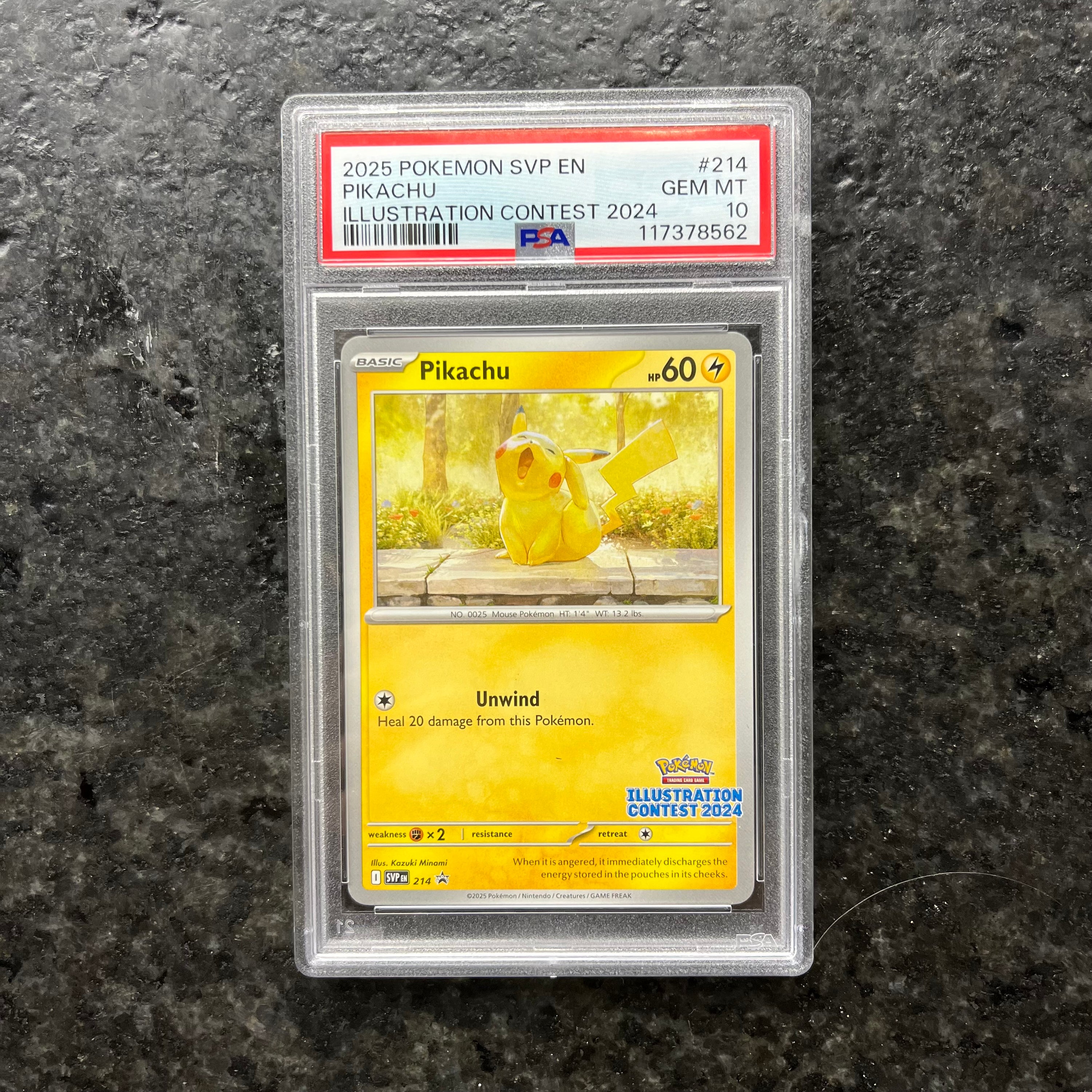 PIKACHU ILLUSTRATION CONTEST 2024 214 PROMO PSA 10