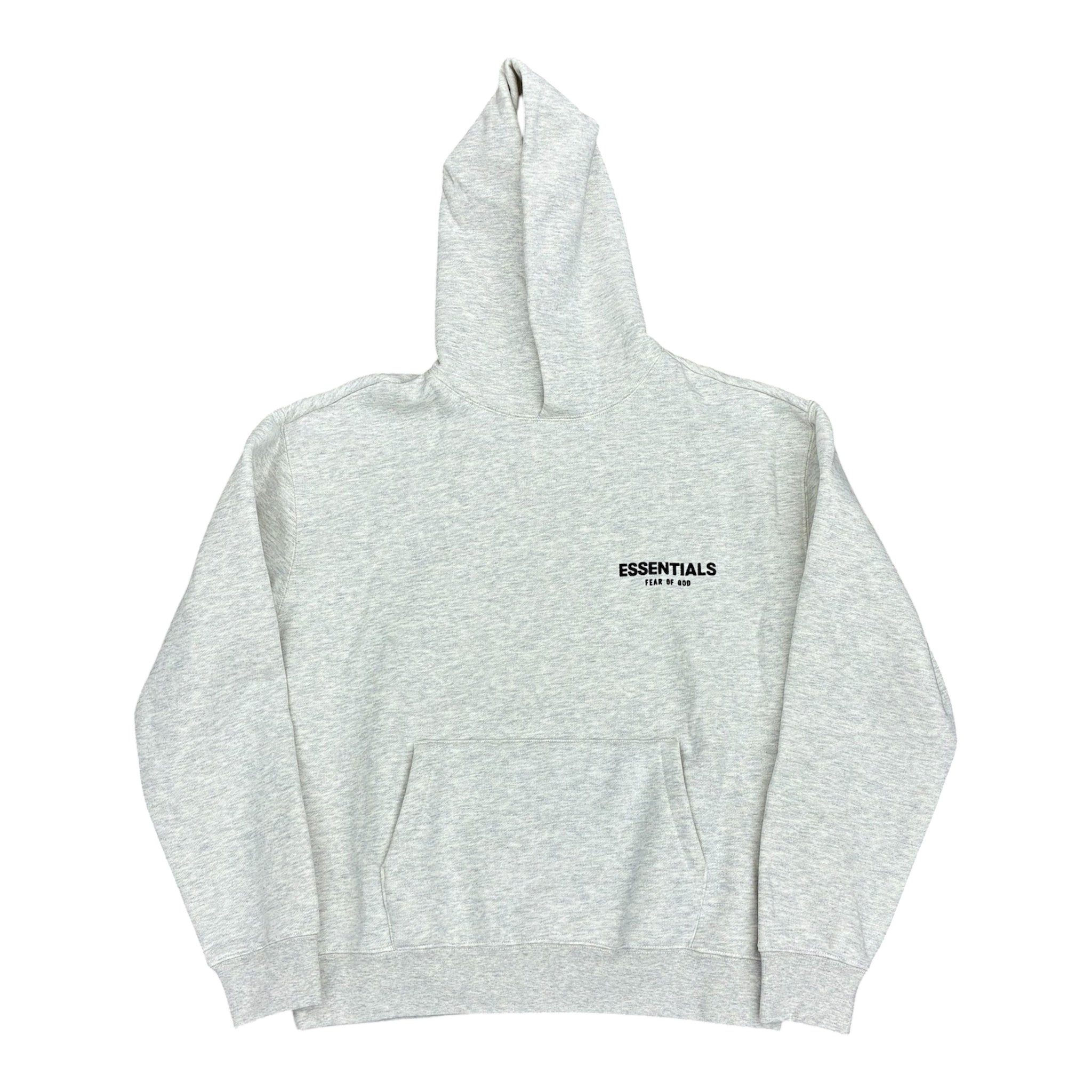 ESSENTIALS FOG GREY LOGO HOODIE