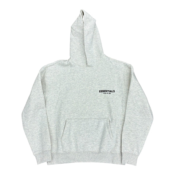 ESSENTIALS FOG GREY LOGO HOODIE