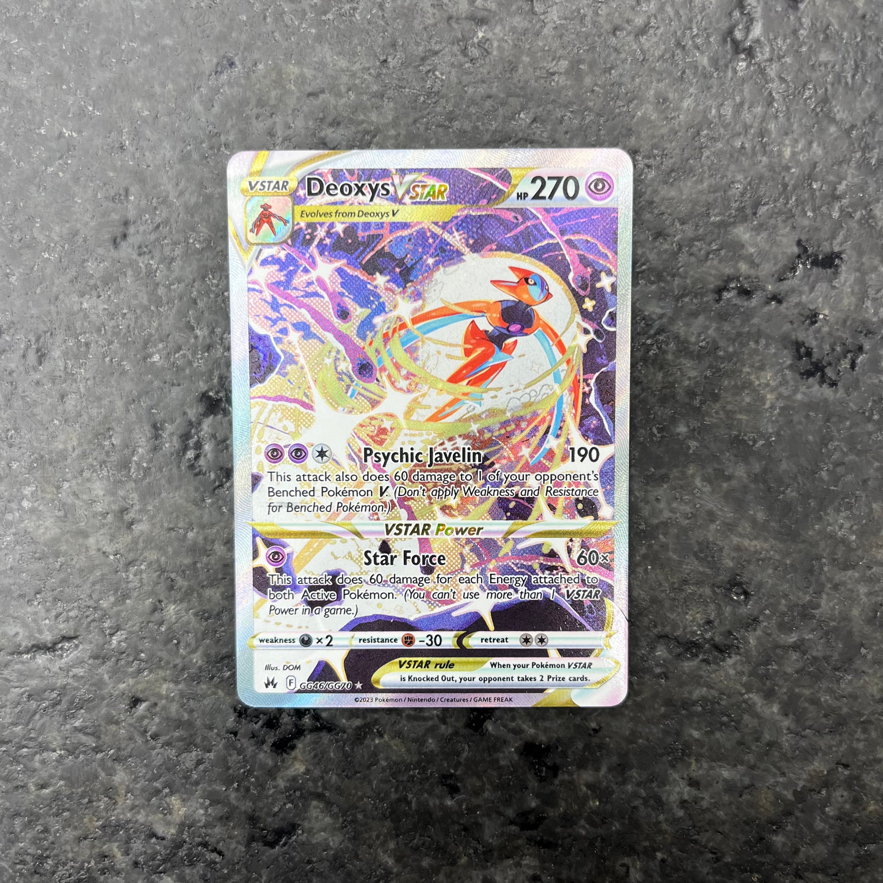 DEOXYS VSTAR ALT ART G46/GG70 (NM)