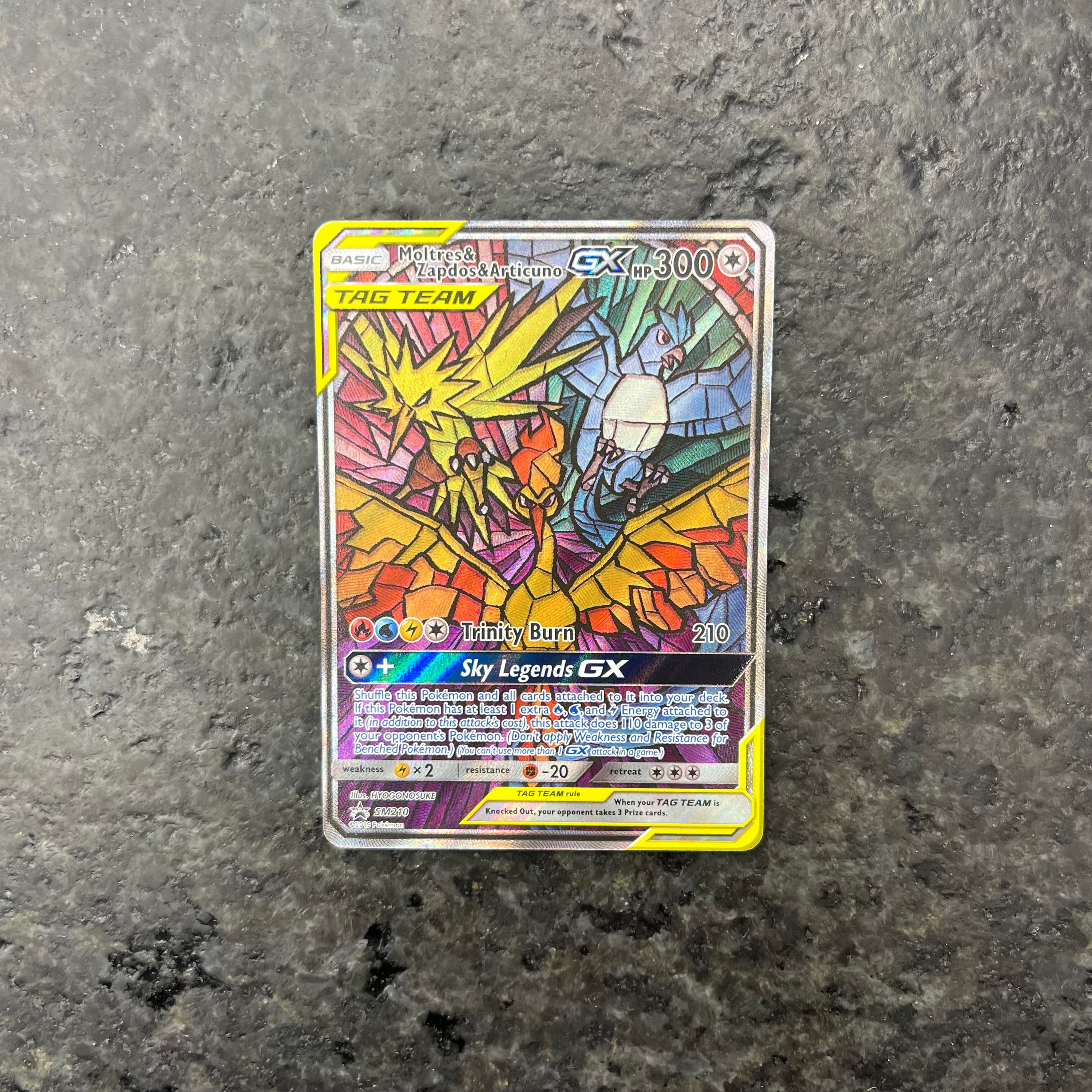 MOLTRES & ZAPDOS & ARTICUNO GX SM210 PROMO (NM)
