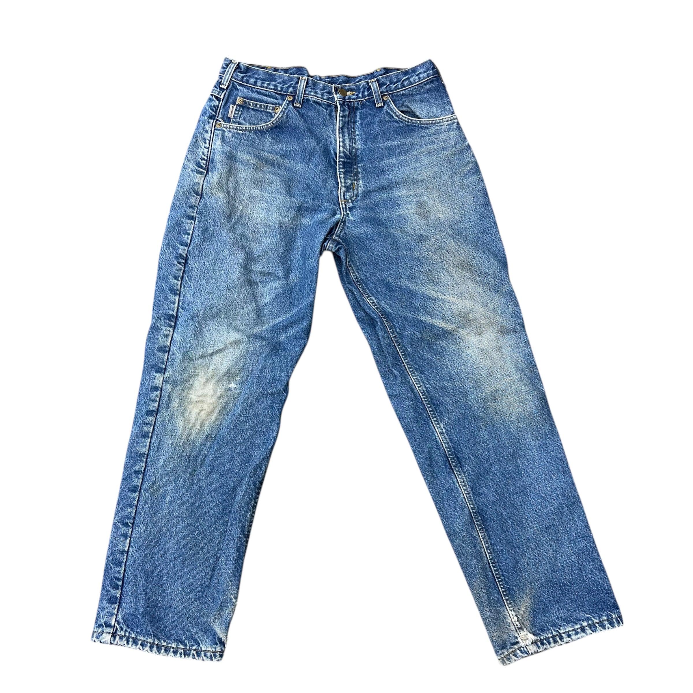 CARHARTT VINTAGE DISTRESSED FADED DENIM