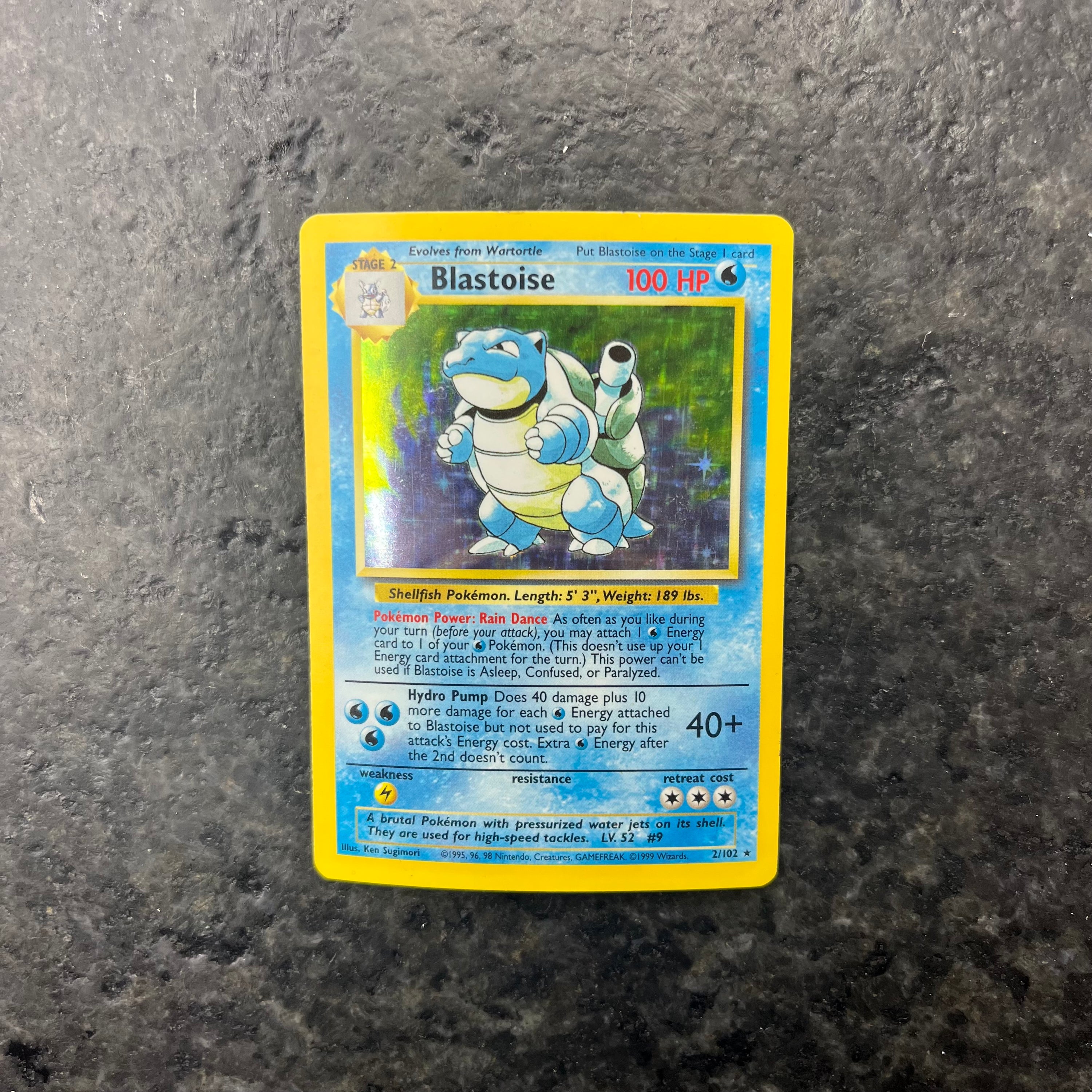 BLASTOISE BASE SET HOLO 2/102 (LP)