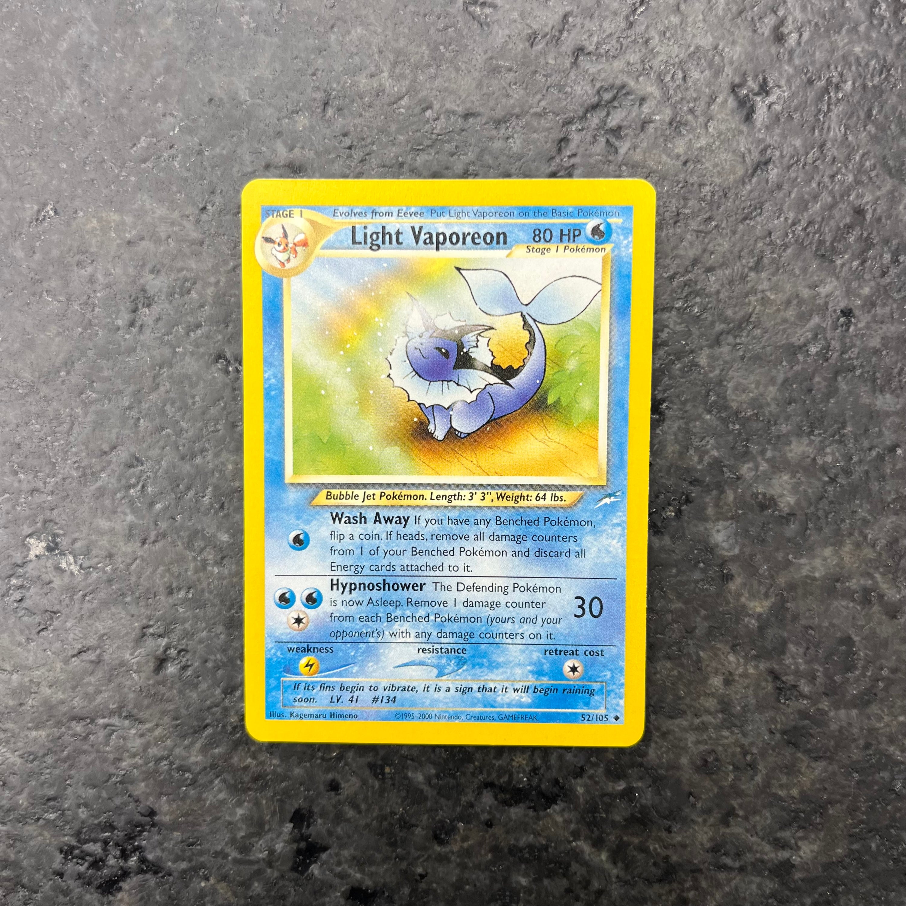 LIGHT VAPOREON NEO DESTINY 52/105 (NM)