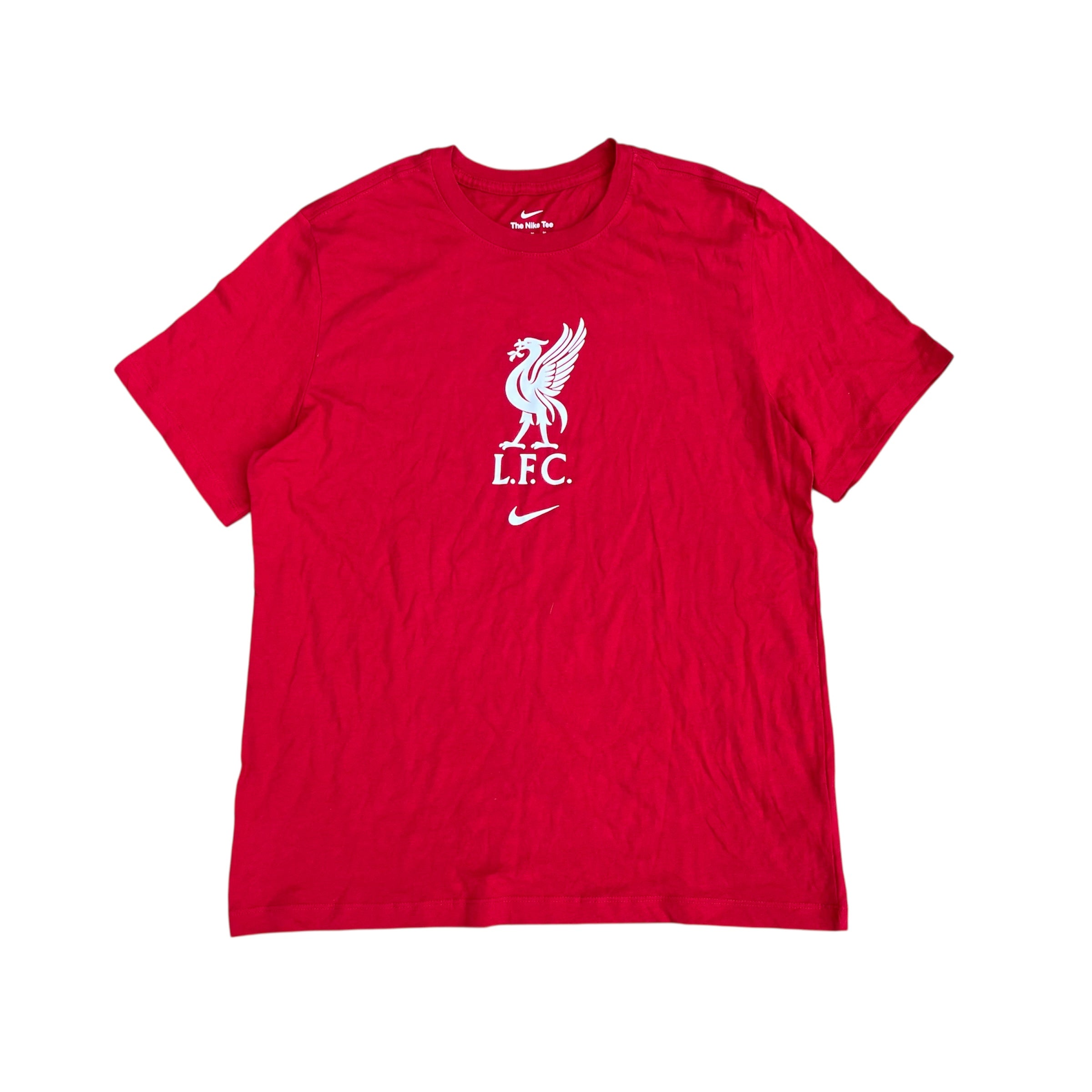 NIKE LIVERPOOL FC RED TEAM CREST TEE