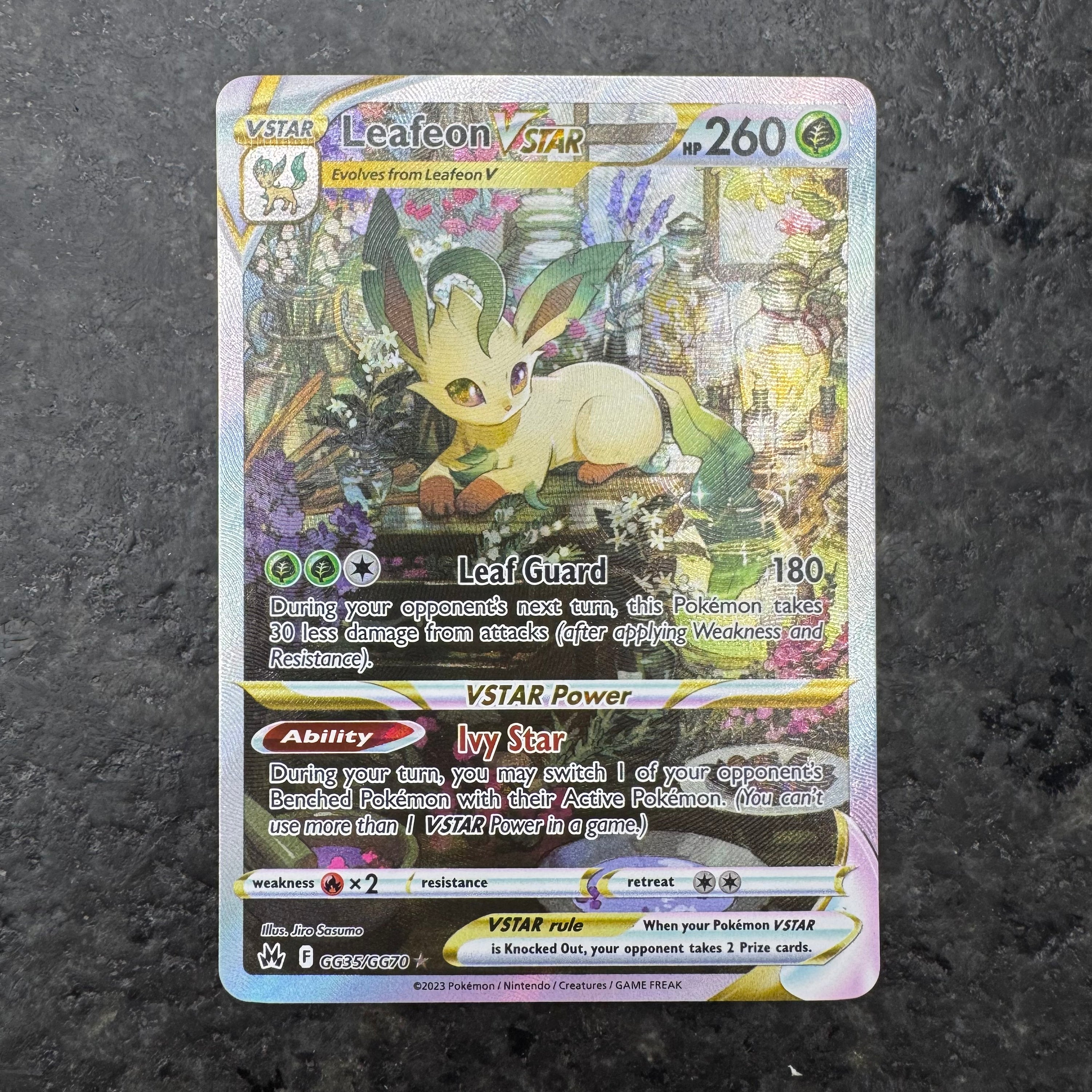LEAFEON VSTAR FULL ART GG35/GG70 (NM)