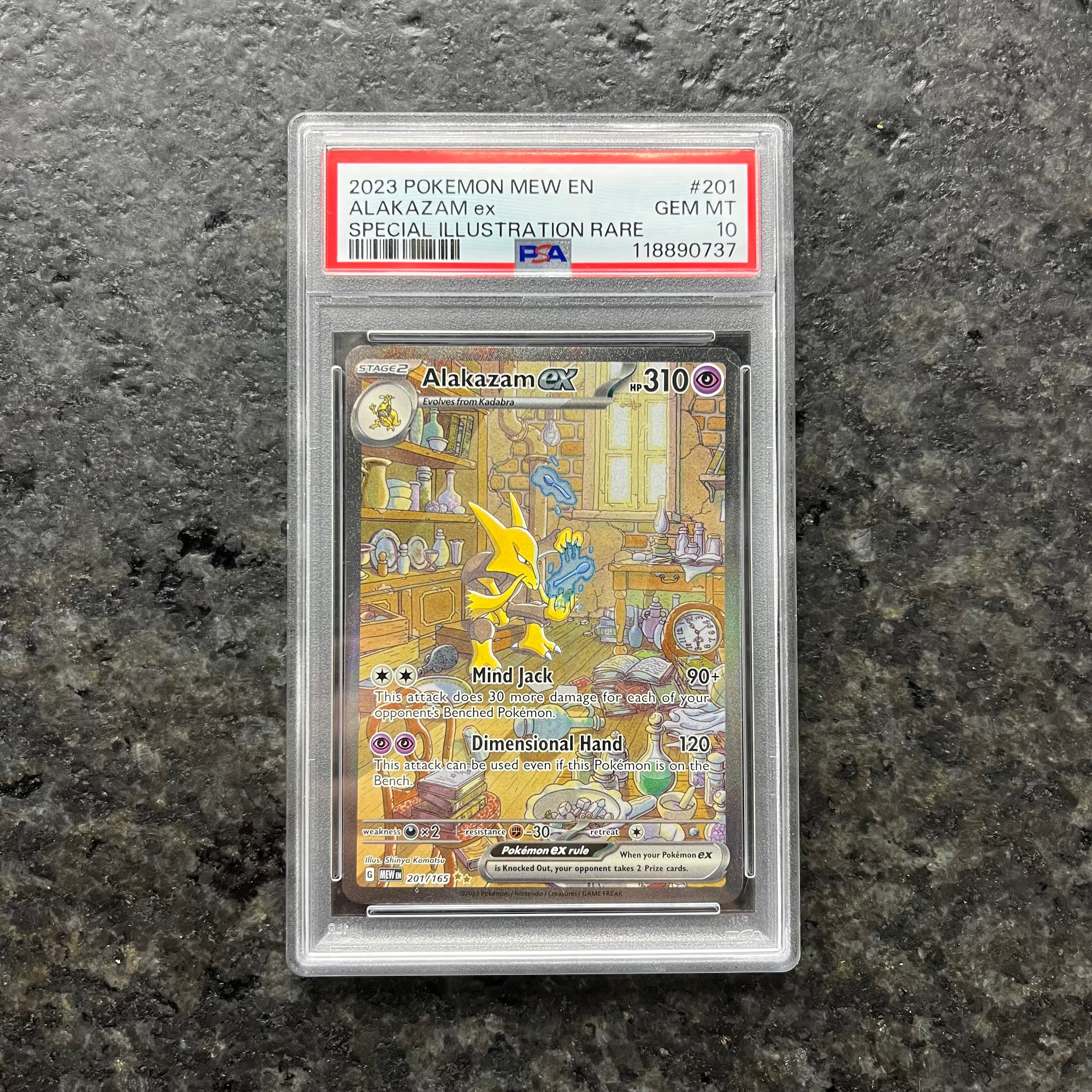 ALAKAZAM EX 151 SIR 201/165 PSA 10