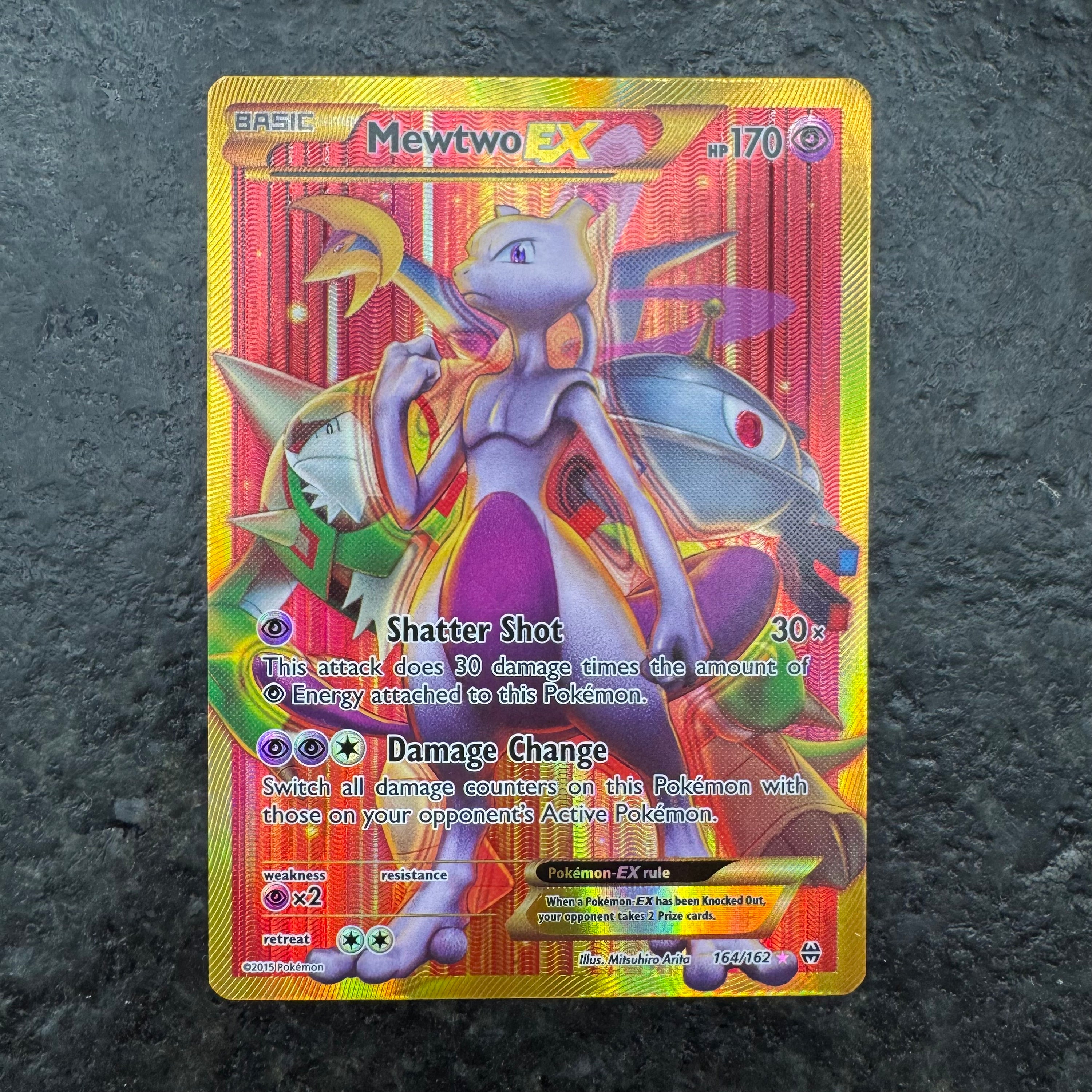 MEWTWO EX SECRET RARE 164/162 (LP)