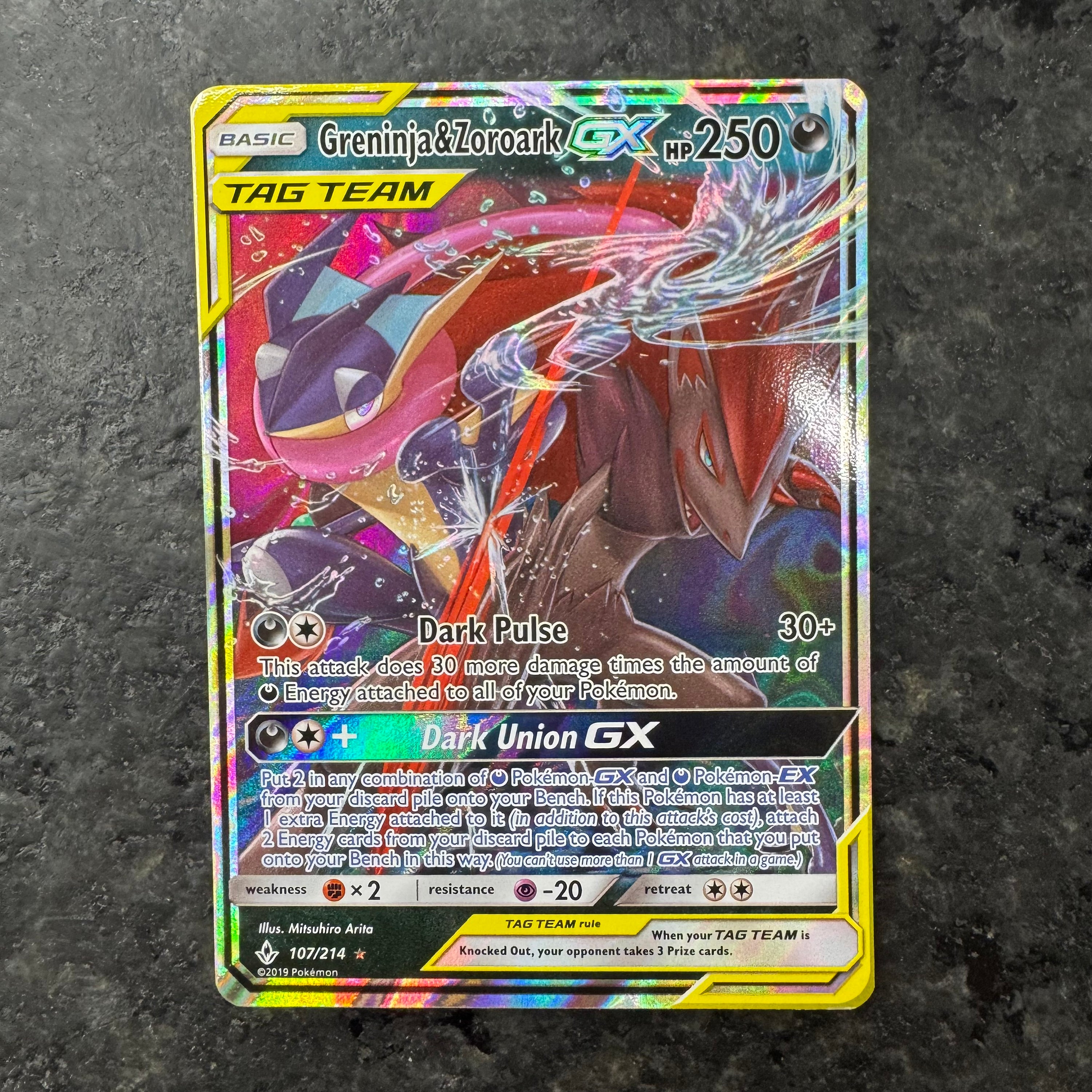 GRENINJA & ZOROARK GX TAG TEAM 107/214 (NM)