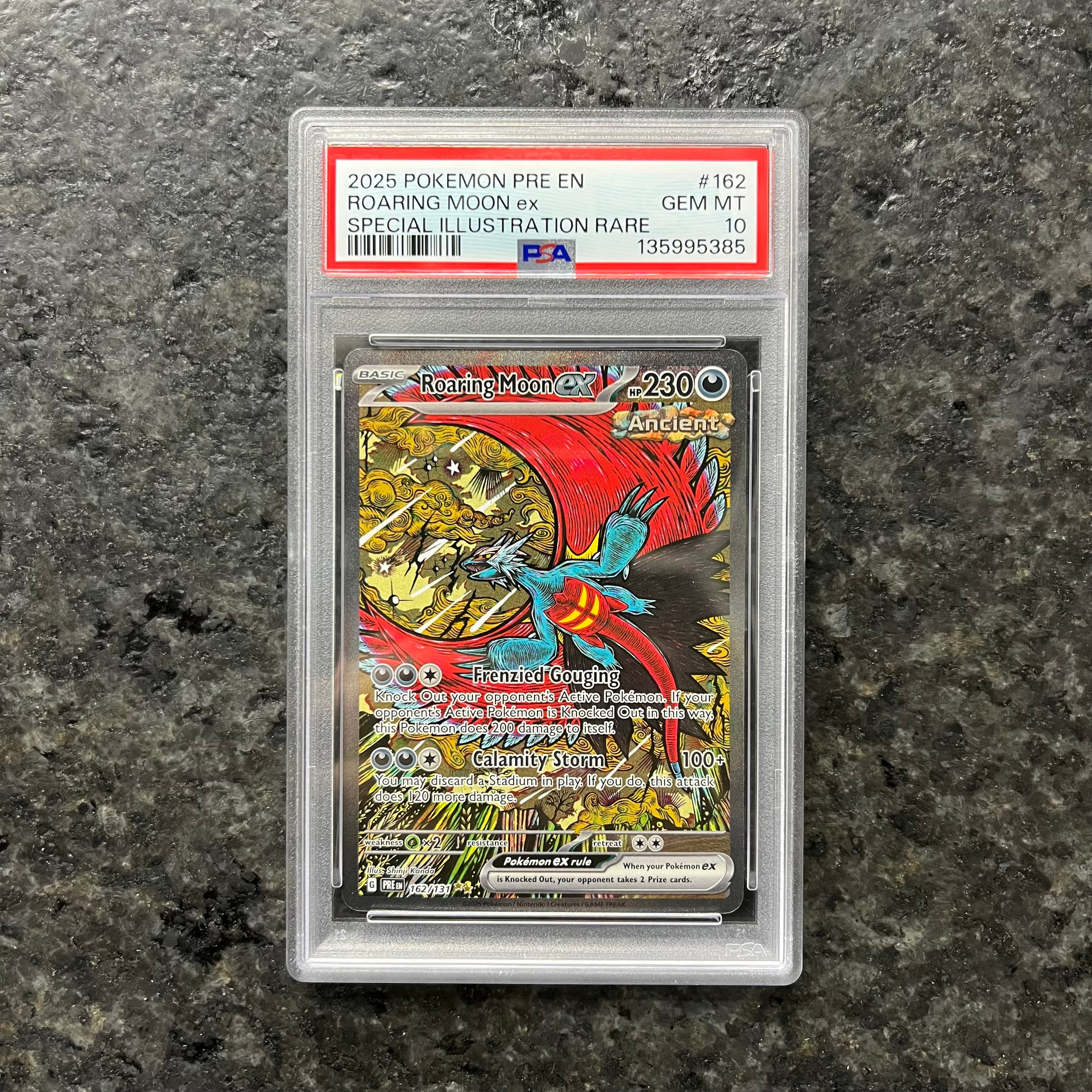 ROARING MOON EX PRISMATIC EVOLUTIONS SIR 162/131 PSA 10