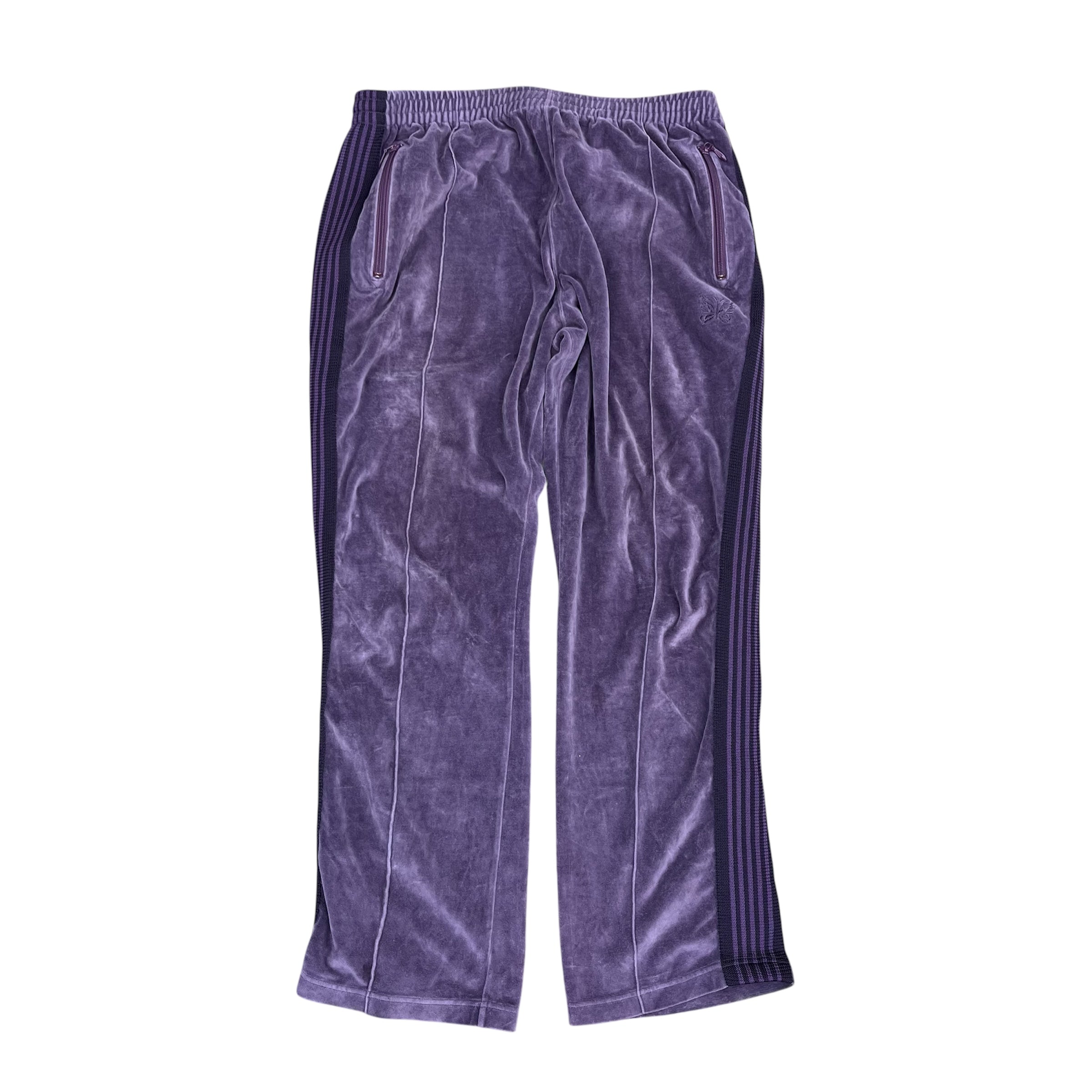NEEDLES VELOUR PURPLE/BLUE SWEATPANTS