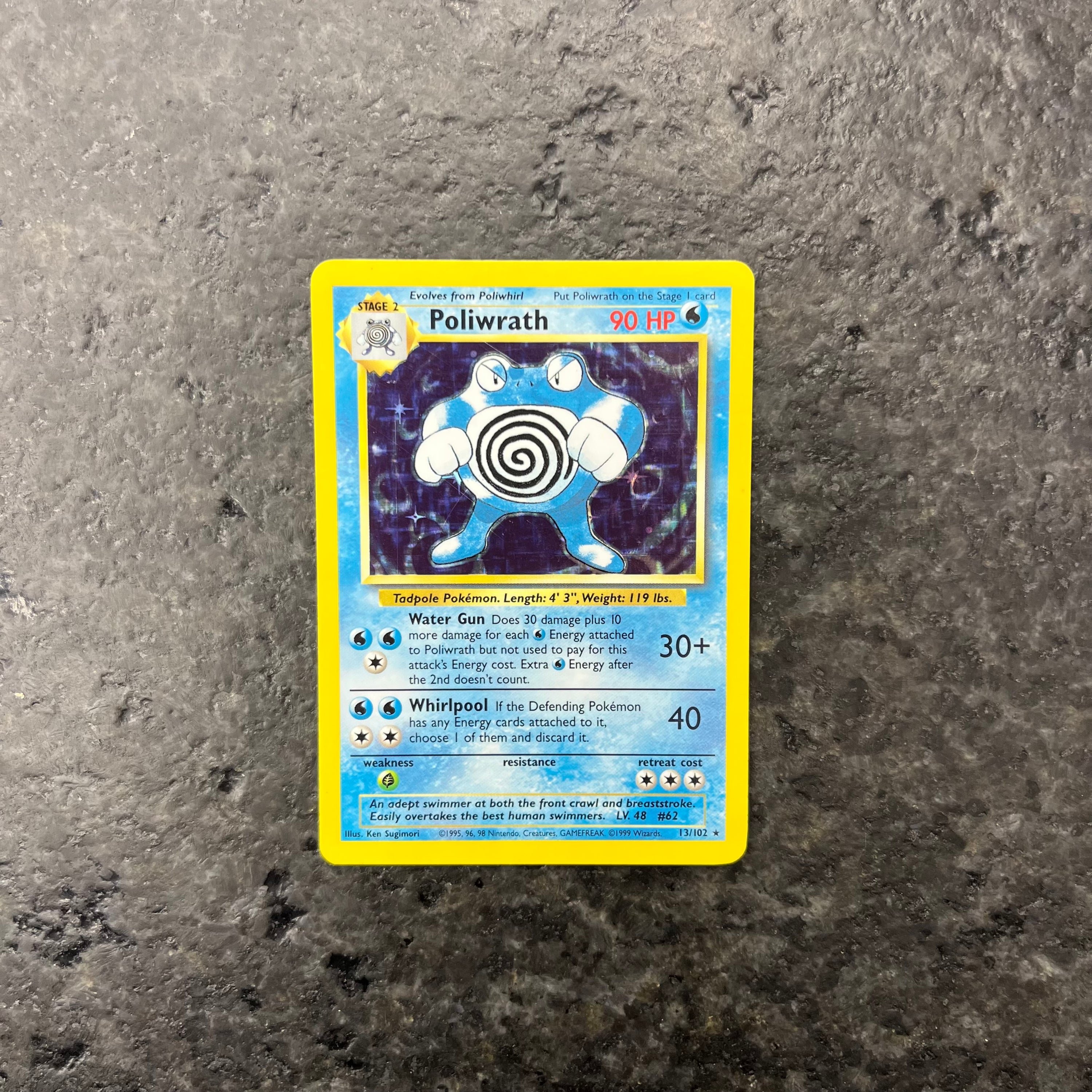 POLIWRATH BASE SET HOLO 13/102 (VLP)