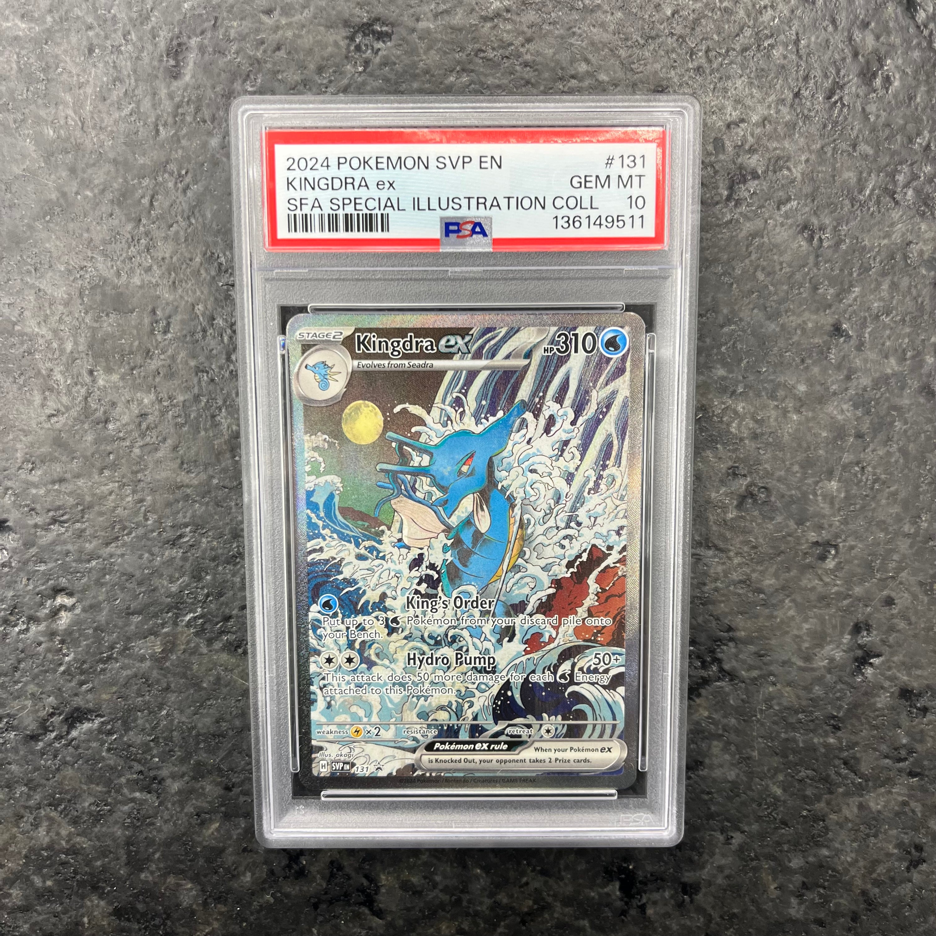 KINGDRA EX ALT ART 131 PROMO PSA 10