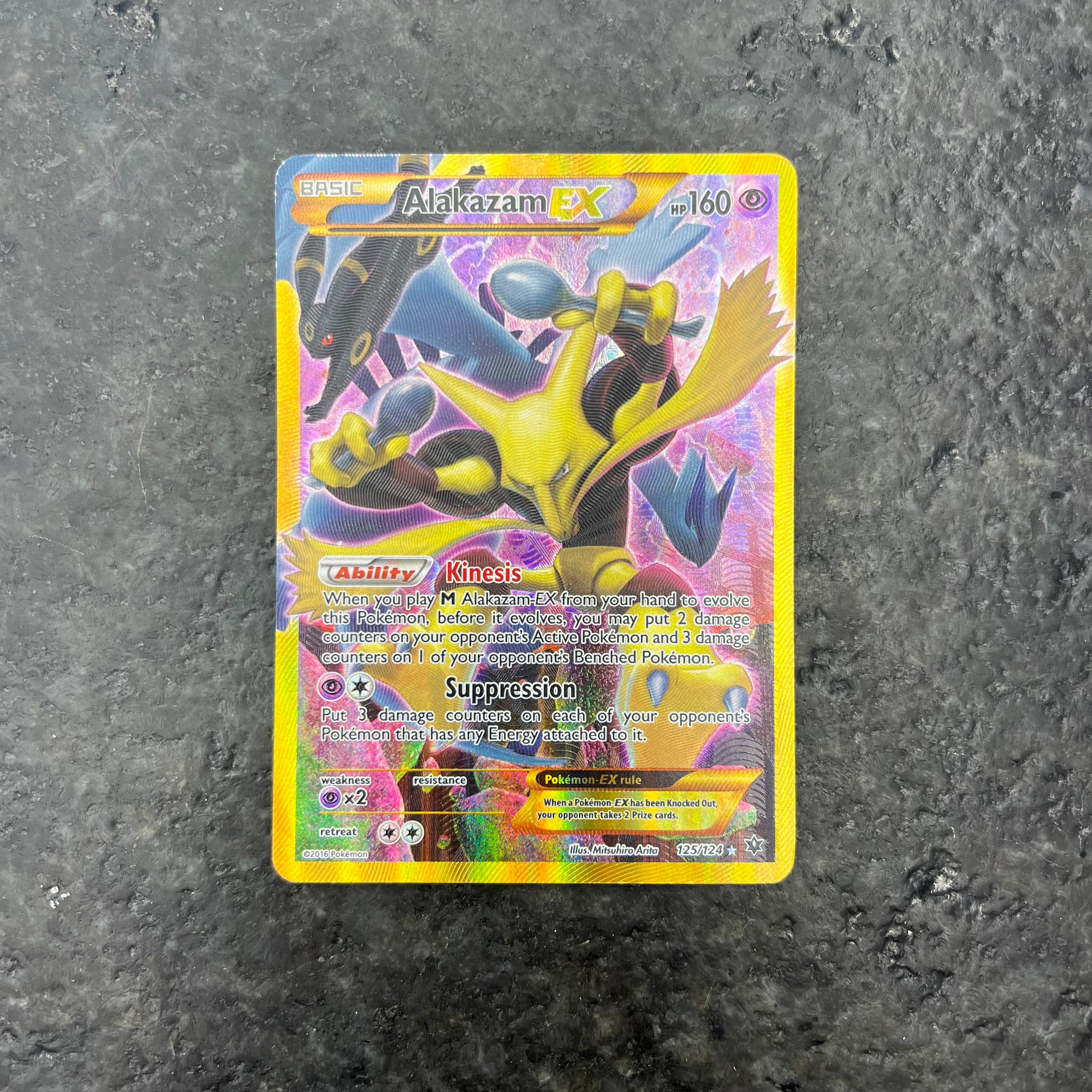 ALAKAZAM EX SECRET RARE 125/124 (LP)