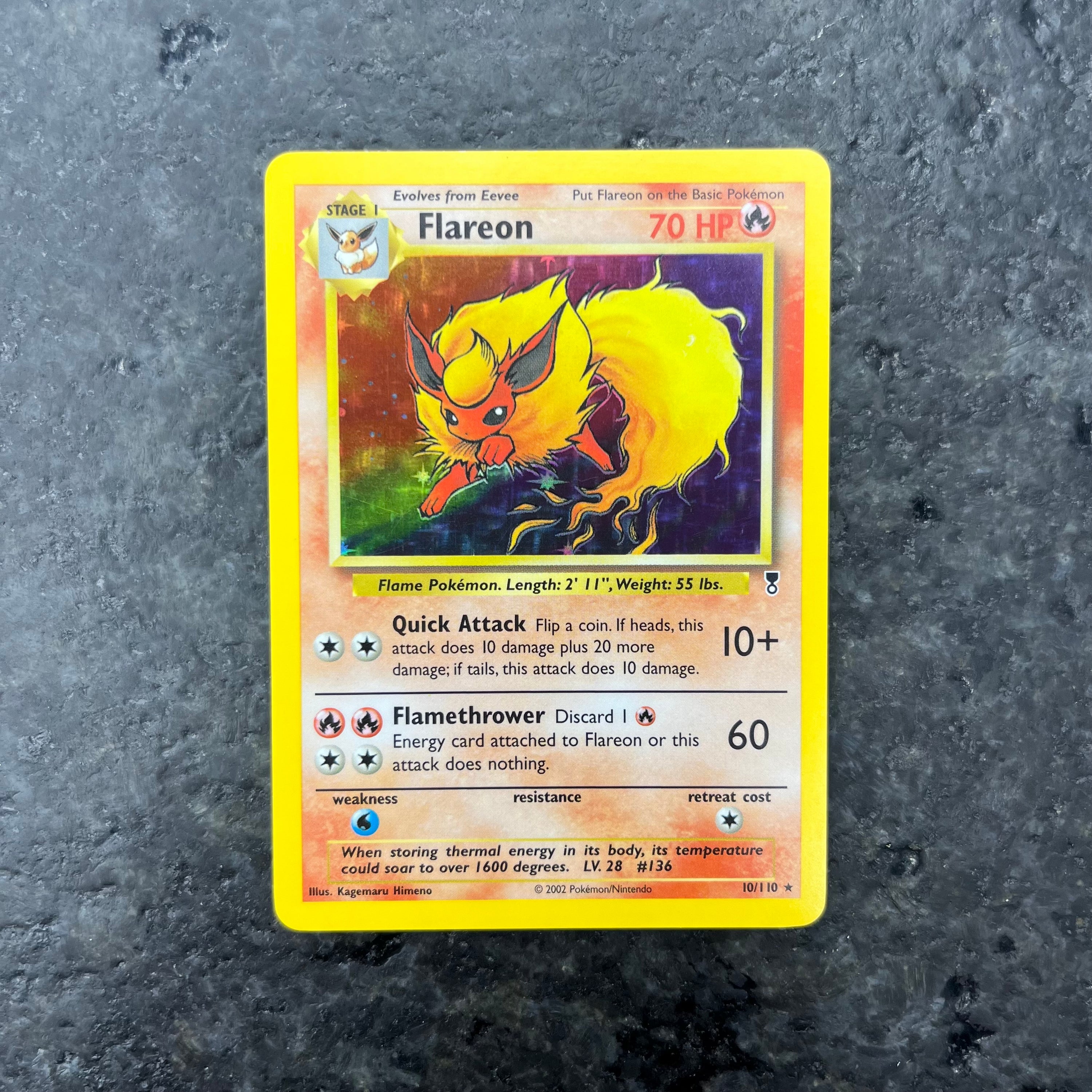 FLAREON LEGENDARY COLLECTION HOLO 10/110 (NM)