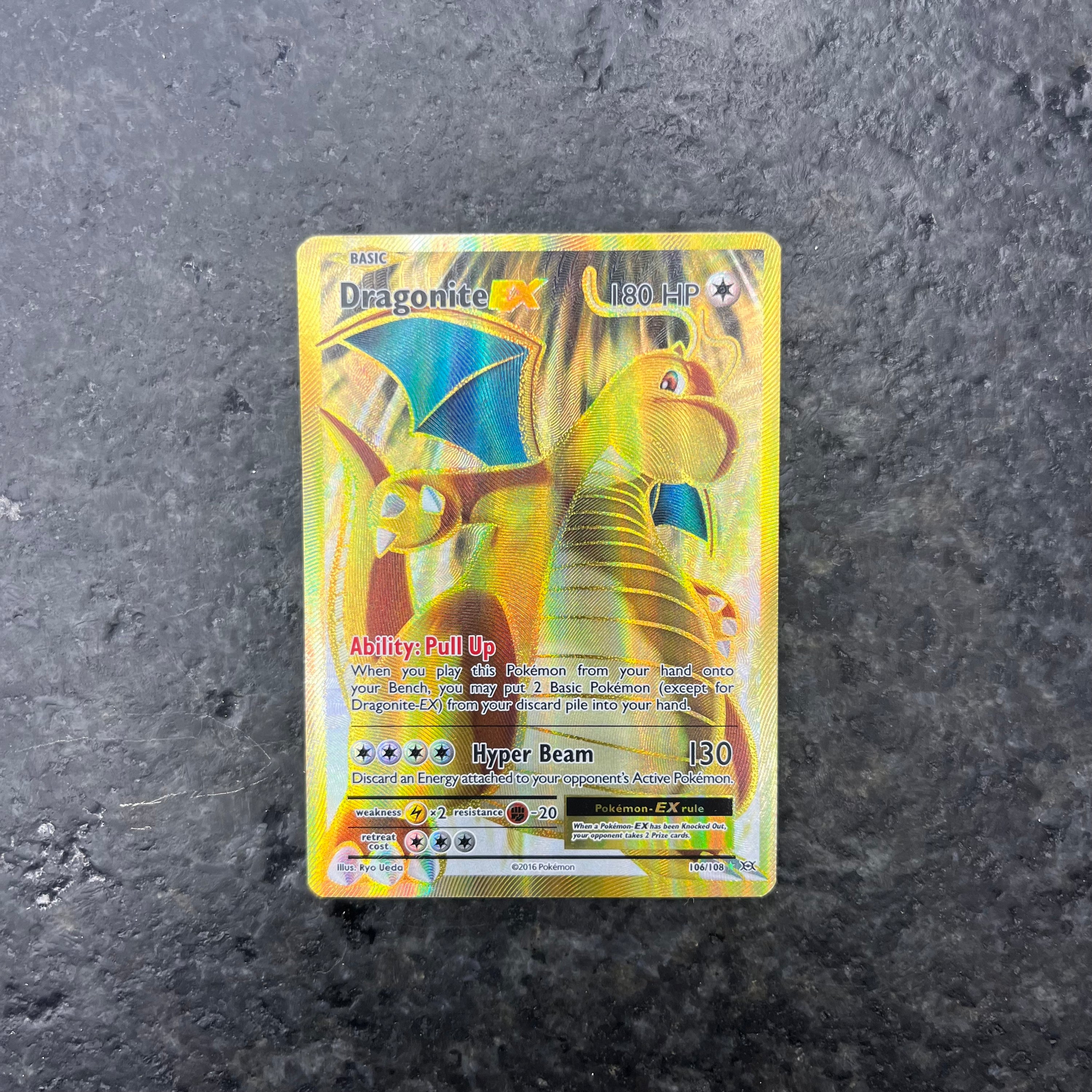 DRAGONITE EX EVOLUTIONS FULL ART 106/108 (NM)