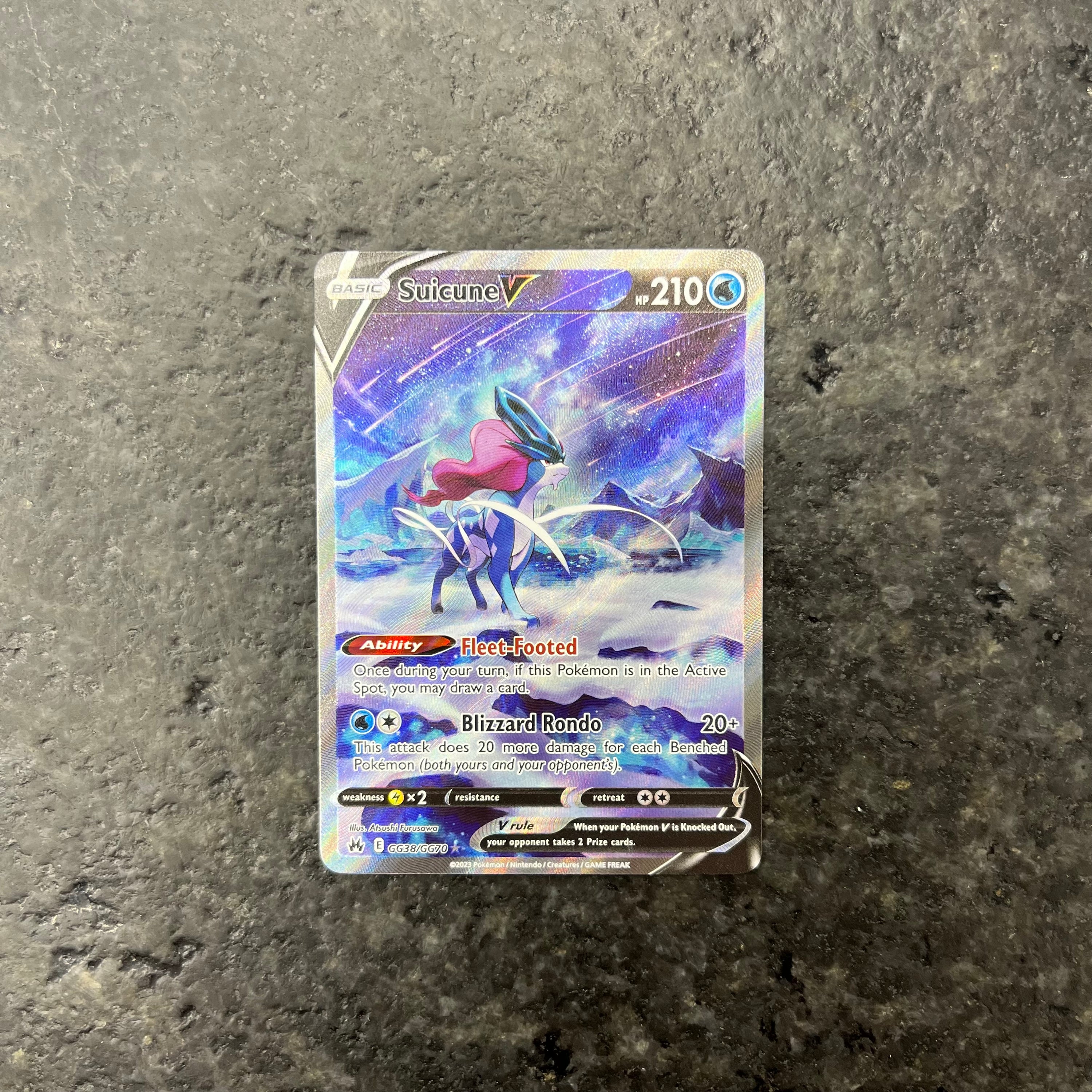 SUICUNE V ALT ART GG38/GG70 (NM)