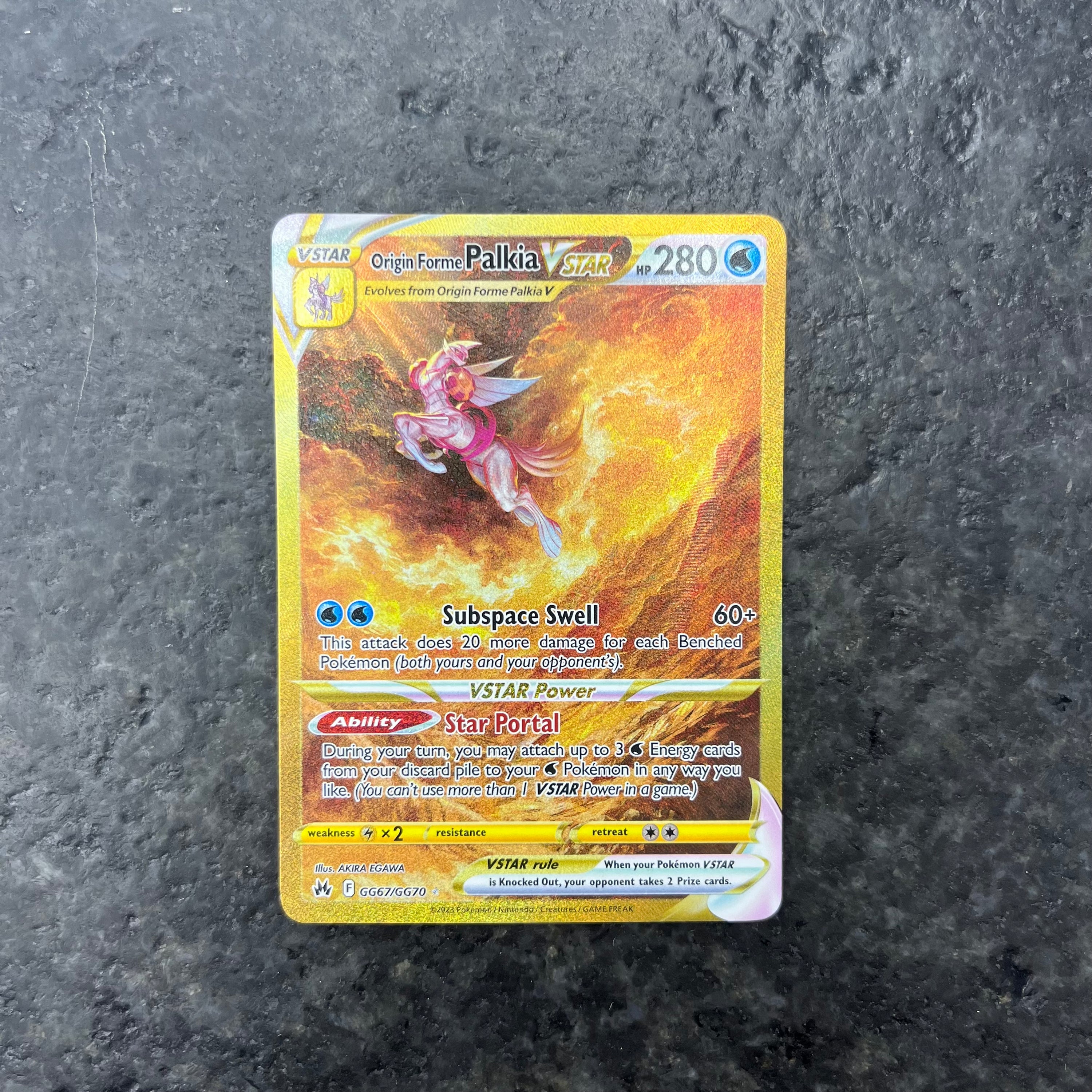 ORIGINAL FORME PALKIA VSTAR CROWN ZENITH ALT ART GG67/GG70 (NM)