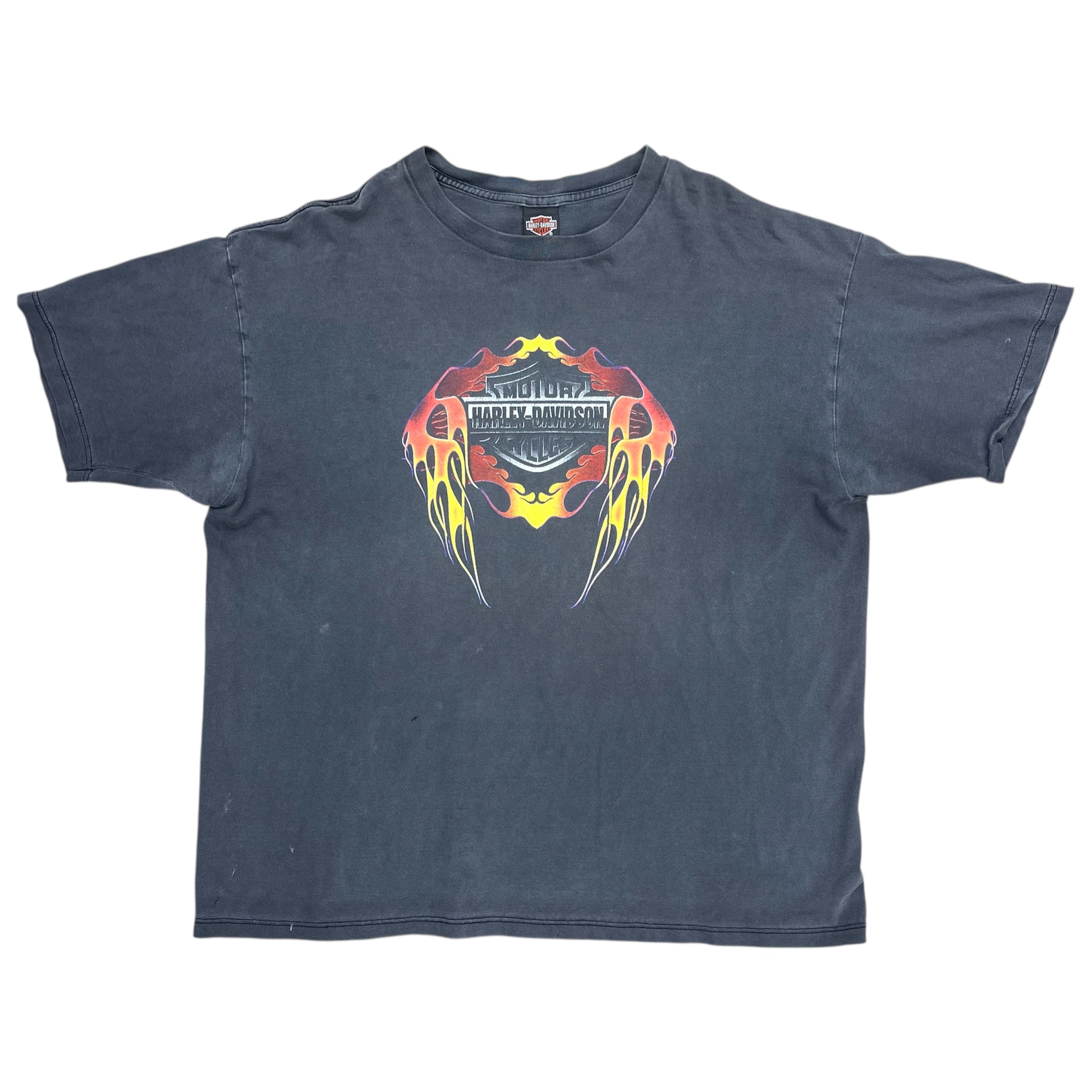 VINTAGE HARLEY DAVIDSON HOUSTON FLAME LOGO TEE