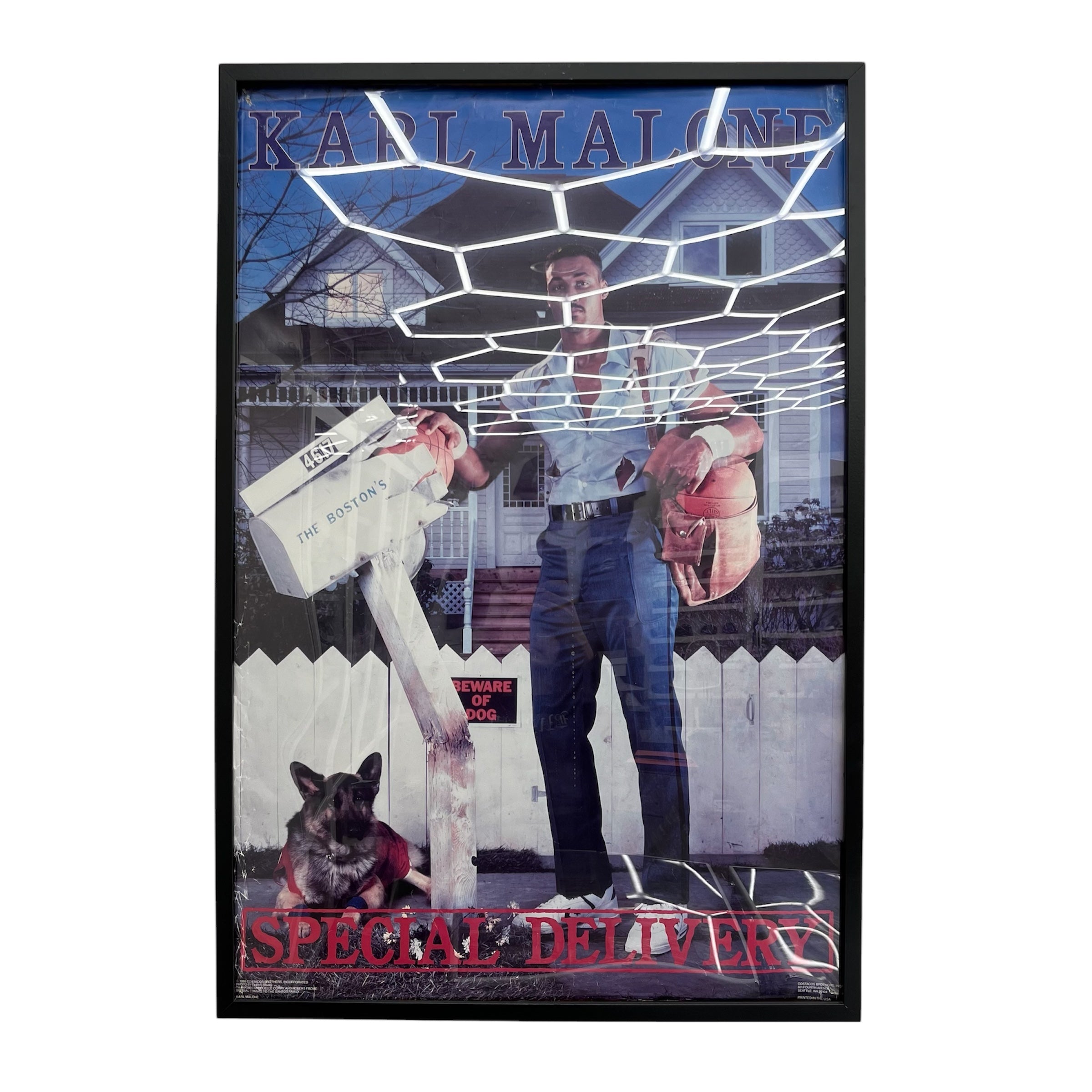90S KARL MALONE THE MAILMAN POSTER